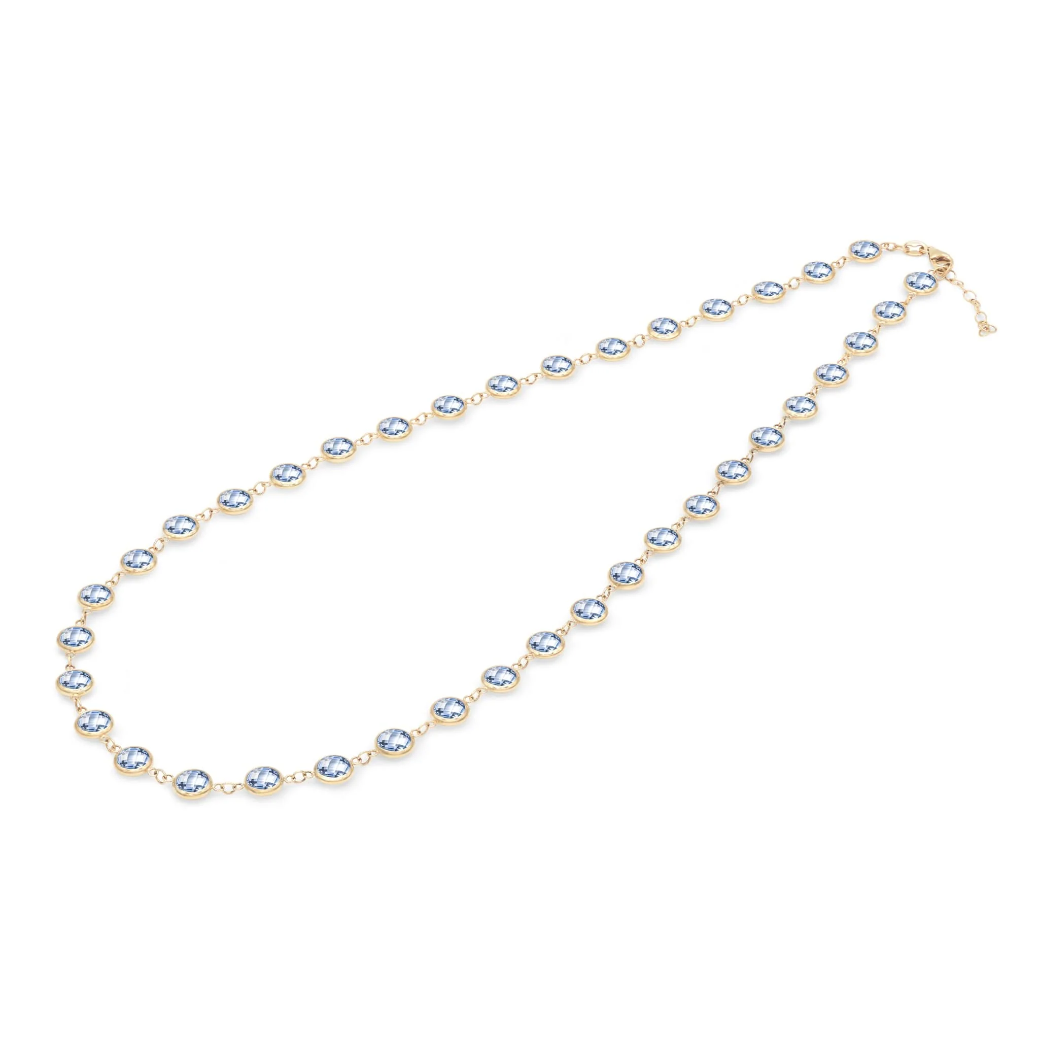 Newport Grand Aquamarine Necklace in 14k Gold (March) - Image 5