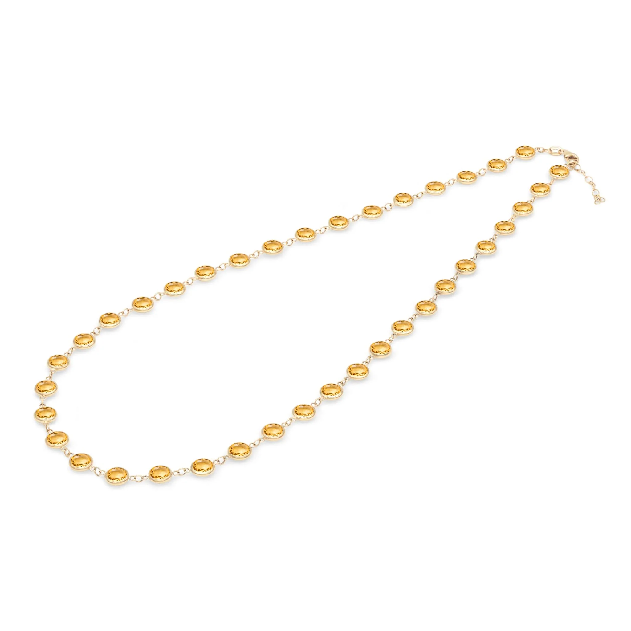 Newport Grand Citrine Necklace in 14k Gold (November) - Image 5