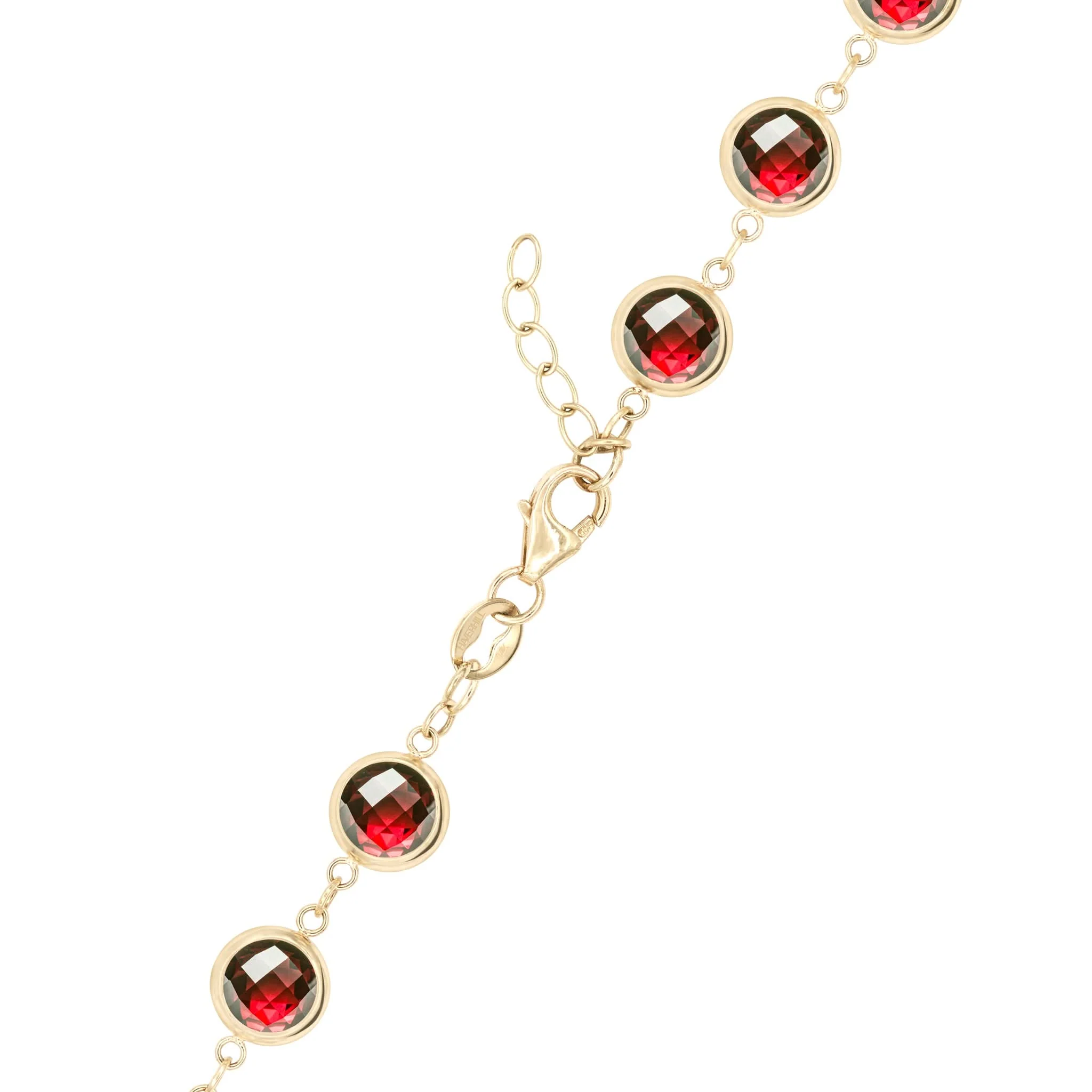 Newport Grand Garnet Bracelet in 14k Gold (January) - Image 4