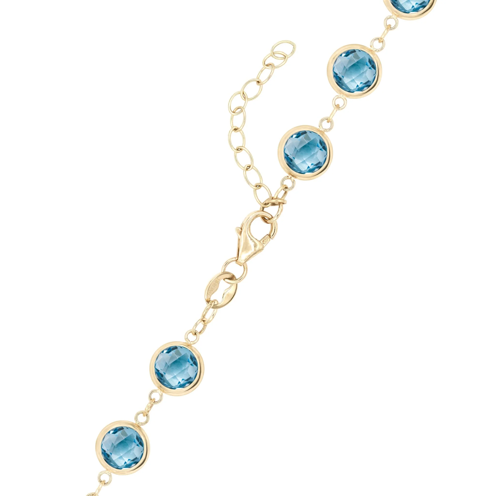 Newport Grand Nantucket Blue Topaz Necklace in 14k Gold (December) - Image 4