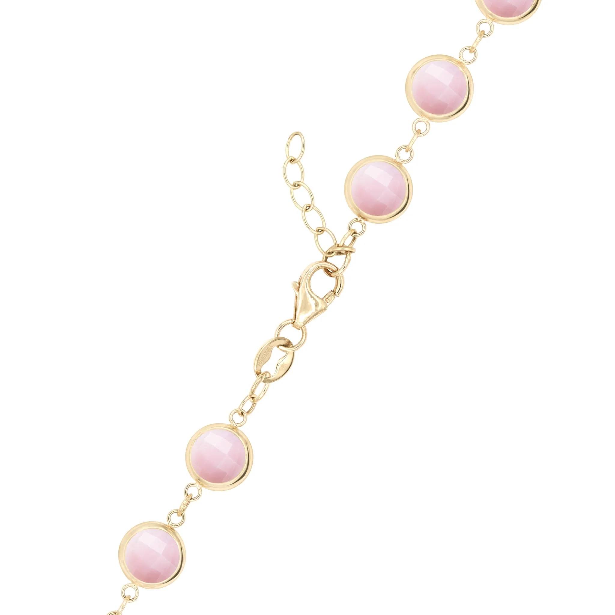 Newport Grand Pink Opal Bracelet in 14k Gold (October) - Image 4