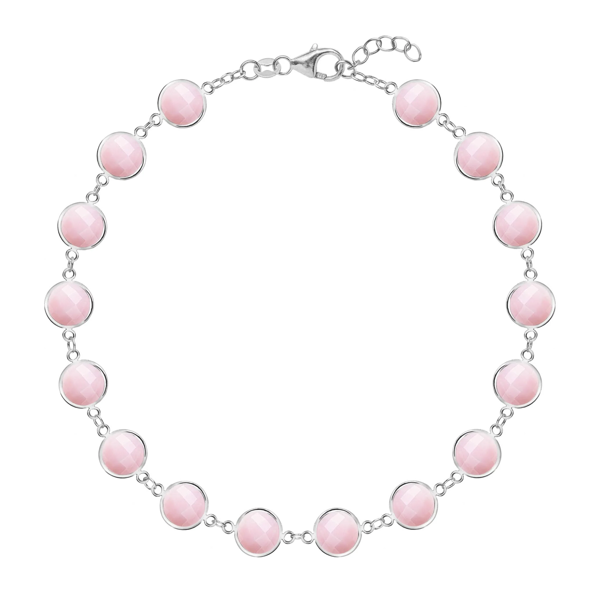 Newport Grand Pink Opal Bracelet in 14k Gold (October) - Image 7