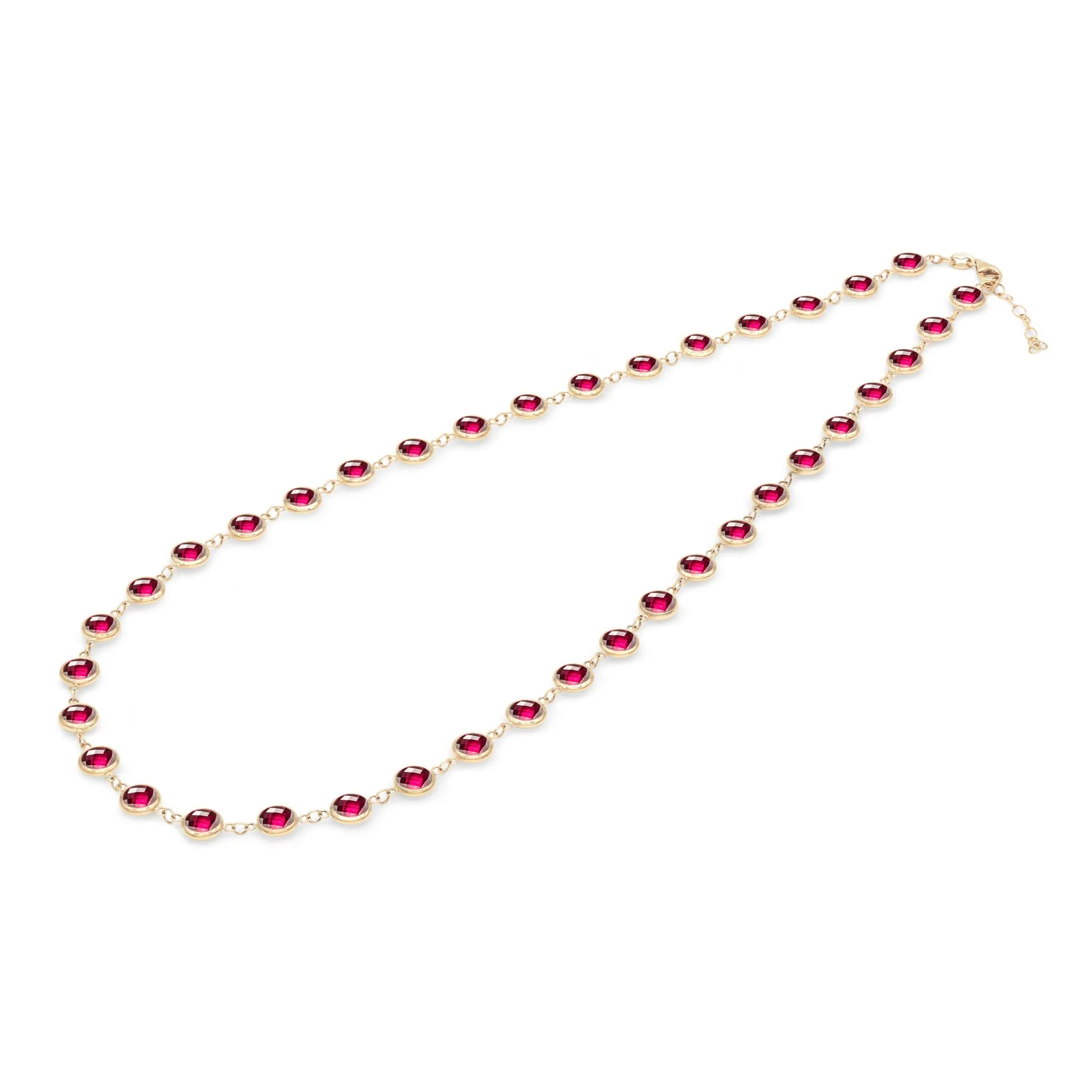 Newport Grand Ruby Necklace in 14k Gold (July) - Image 5