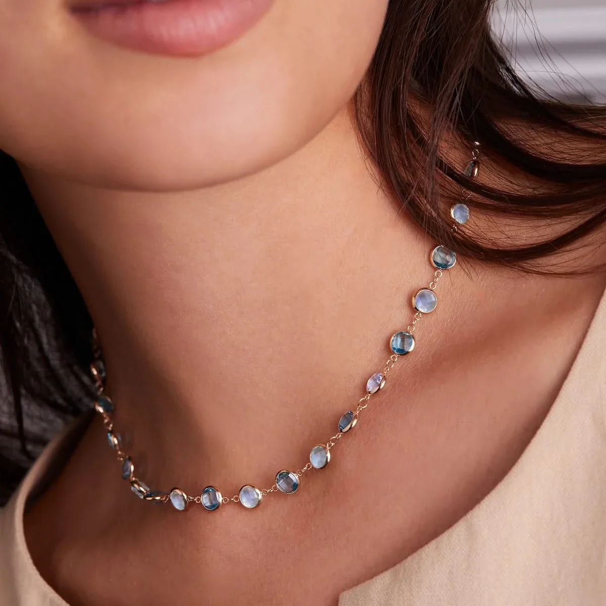 Newport Grand Santorini Necklace in 14k Gold - Image 3