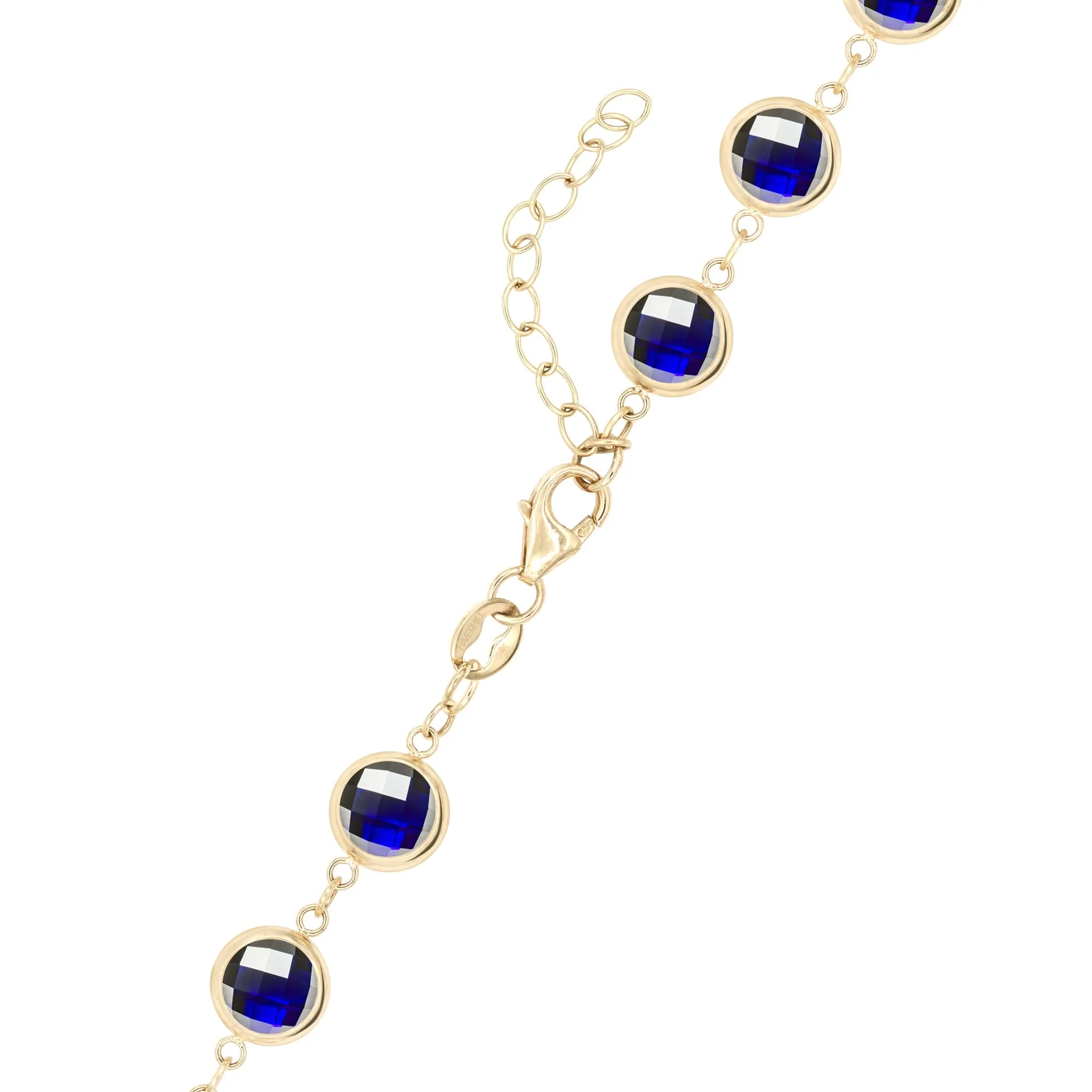 Newport Grand Sapphire Necklace in 14k Gold (September) - Image 4