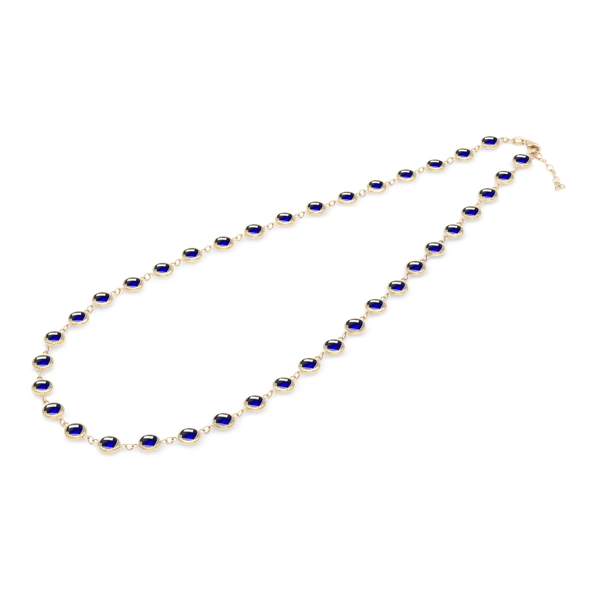 Newport Grand Sapphire Necklace in 14k Gold (September) - Image 5