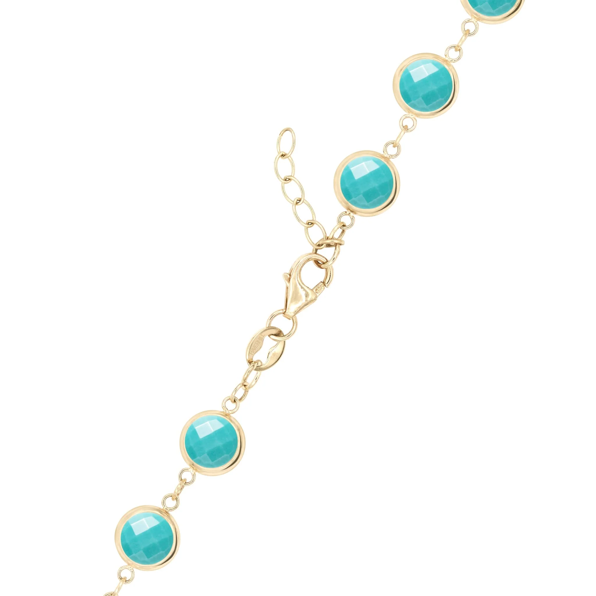 Newport Grand Turquoise Bracelet in 14k Gold (December) - Image 4