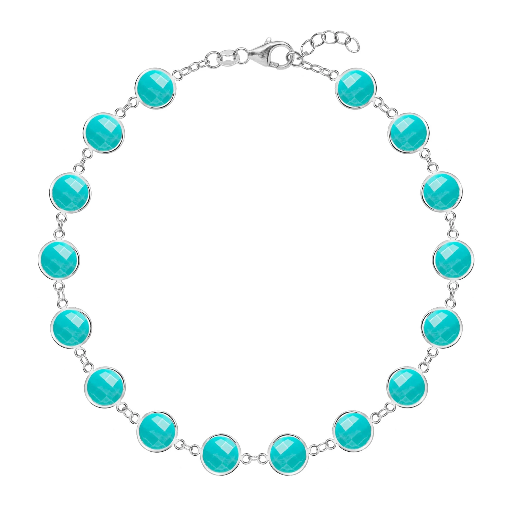 Newport Grand Turquoise Bracelet in 14k Gold (December) - Image 8