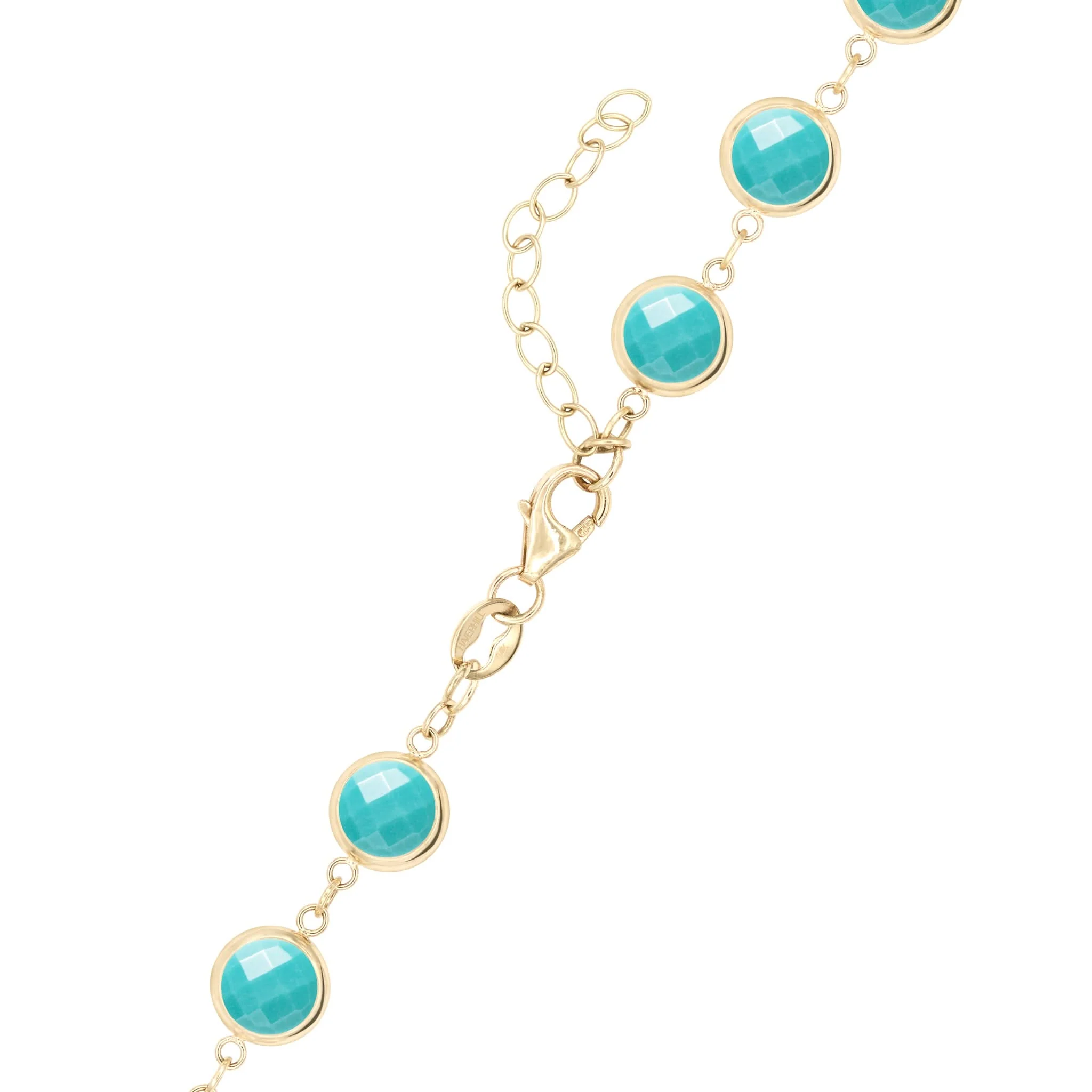 Newport Grand Turquoise Necklace in 14k Gold (December) - Image 4