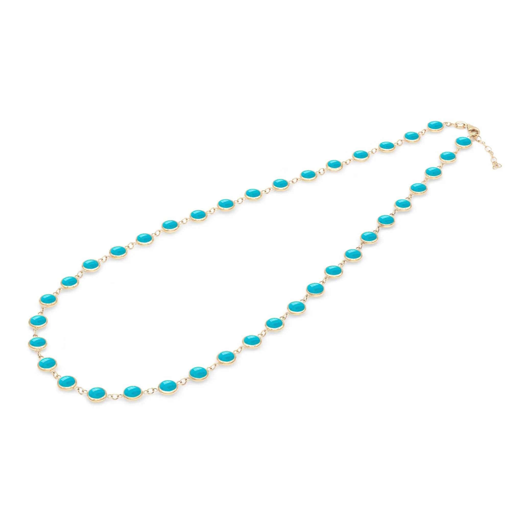 Newport Grand Turquoise Necklace in 14k Gold (December) - Image 5