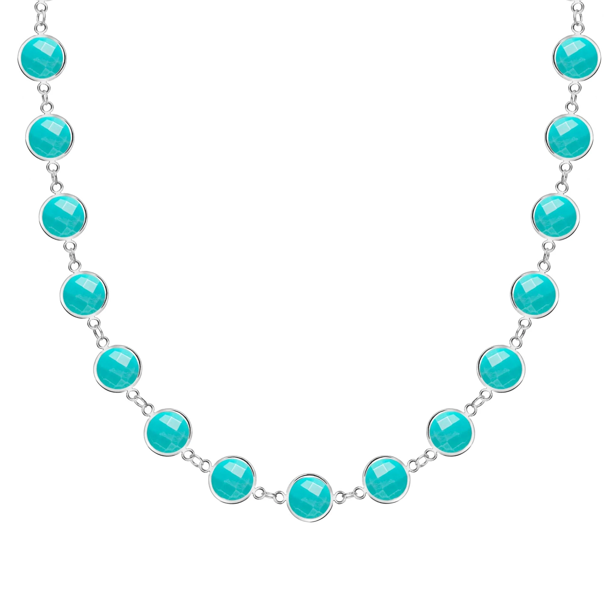 Newport Grand Turquoise Necklace in 14k Gold (December) - Image 7