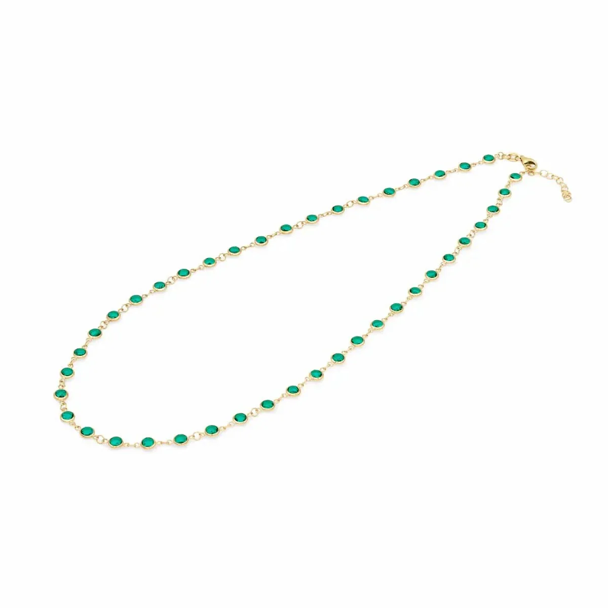 Newport Emerald Necklace in 14k Gold (May) - Image 3