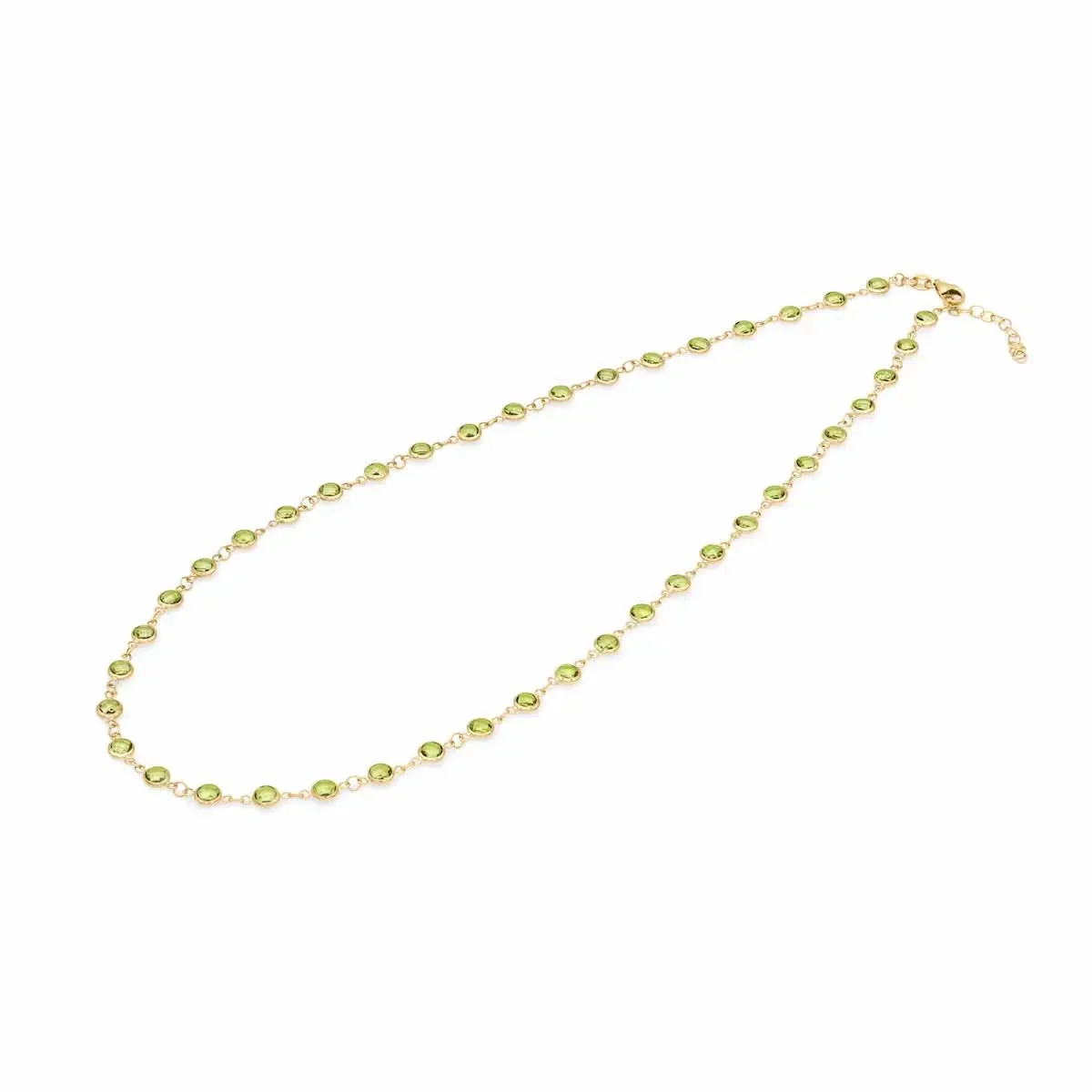 Newport Peridot Necklace in 14k Gold (August) - Image 4