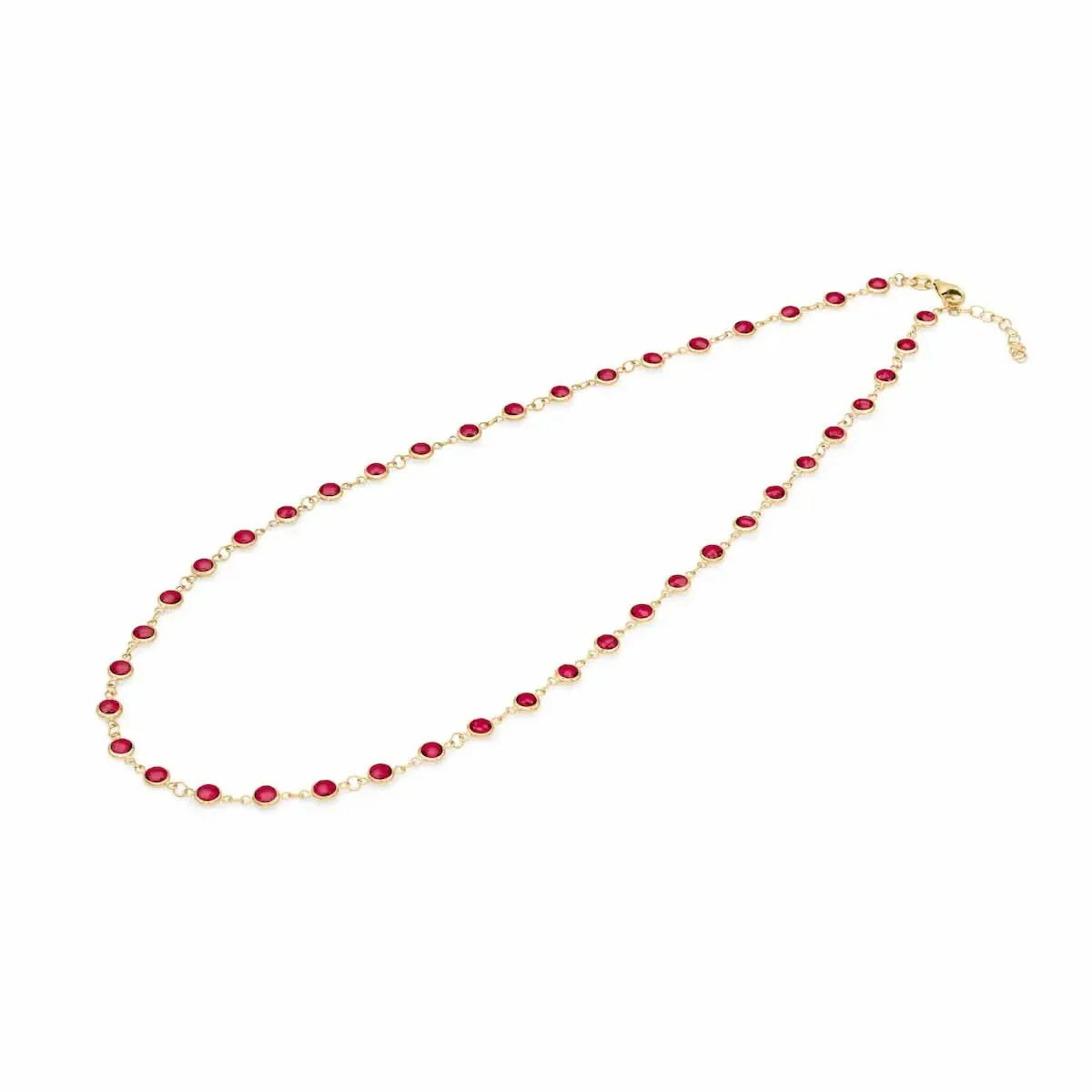 Newport Ruby Necklace in 14k Gold (July) - Image 4