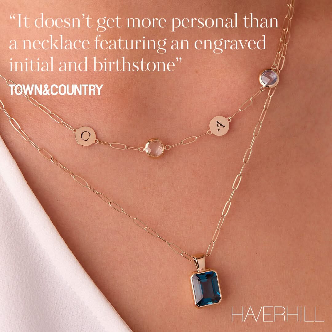 Warren Atlantic Blue Topaz Pendant in 14k Gold (December) - Image 10