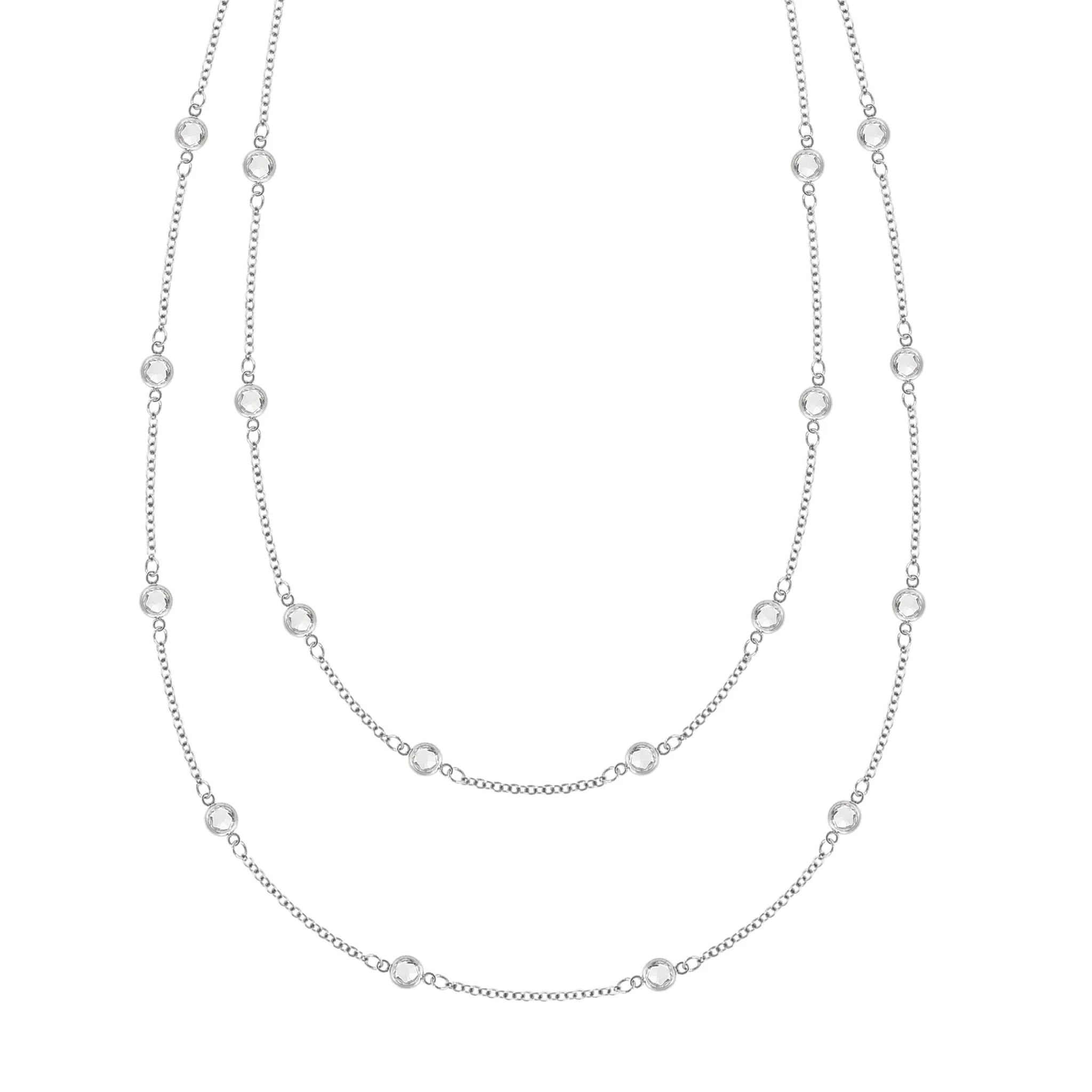 Bayberry Birthstone Long Necklace in 14k Gold - Image 7