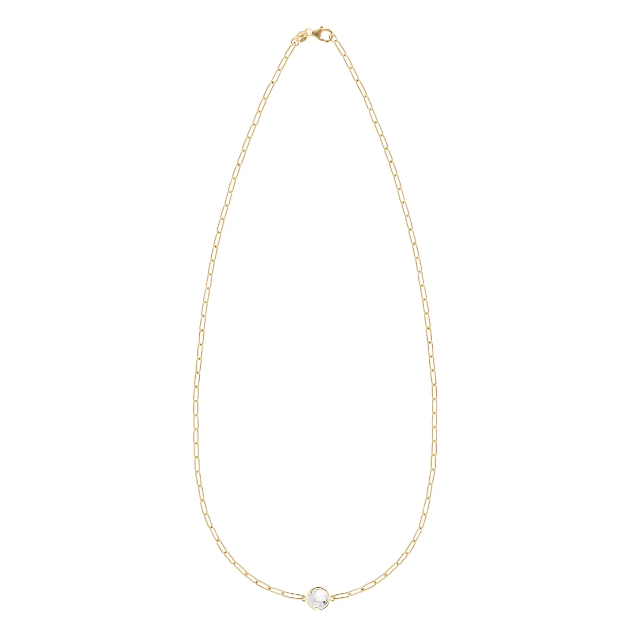 Grand 1 Birthstone Adelaide Mini Necklace in 14k Gold - Image 4