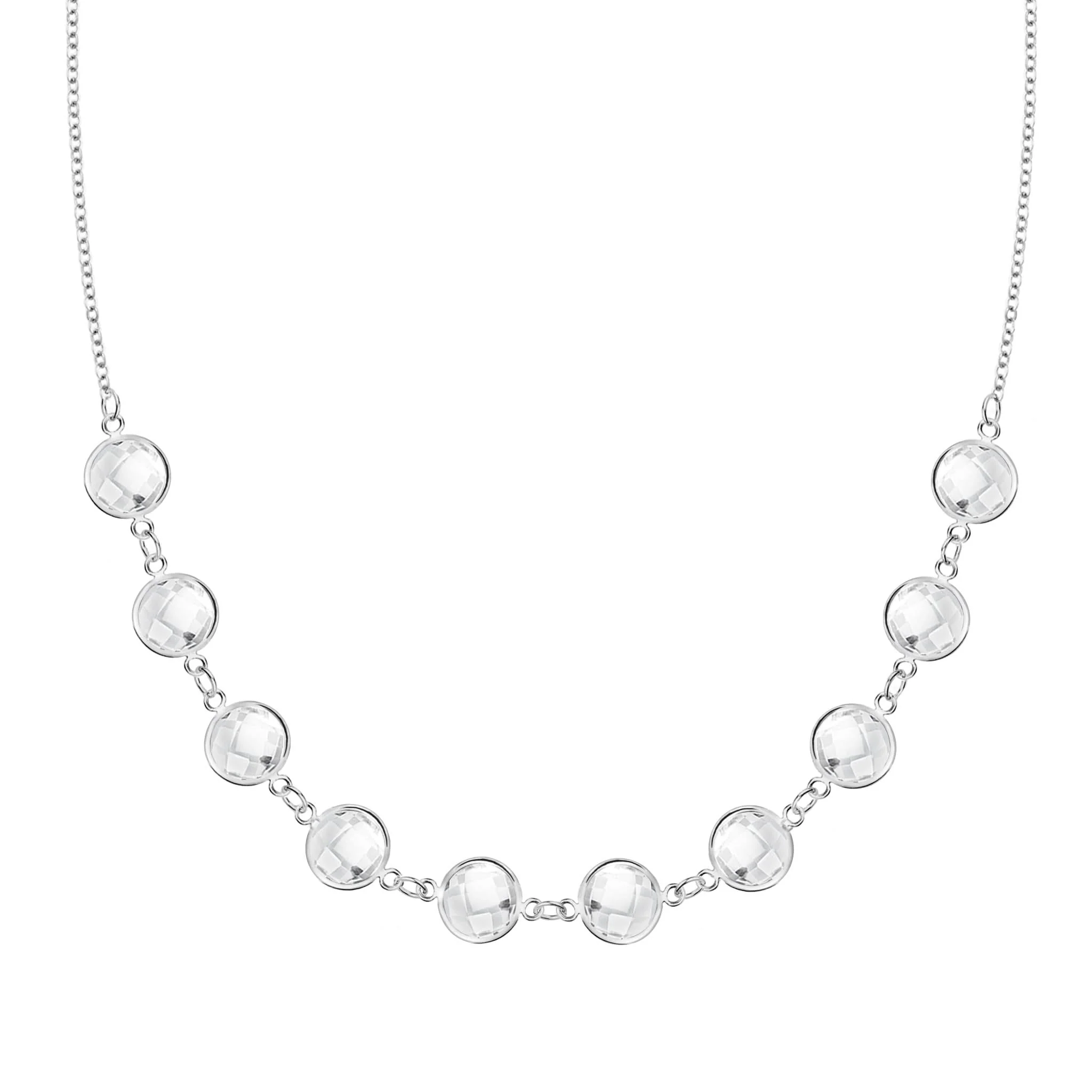 Grand 10 Connected Birthstone Necklace in 14k Gold - Image 5