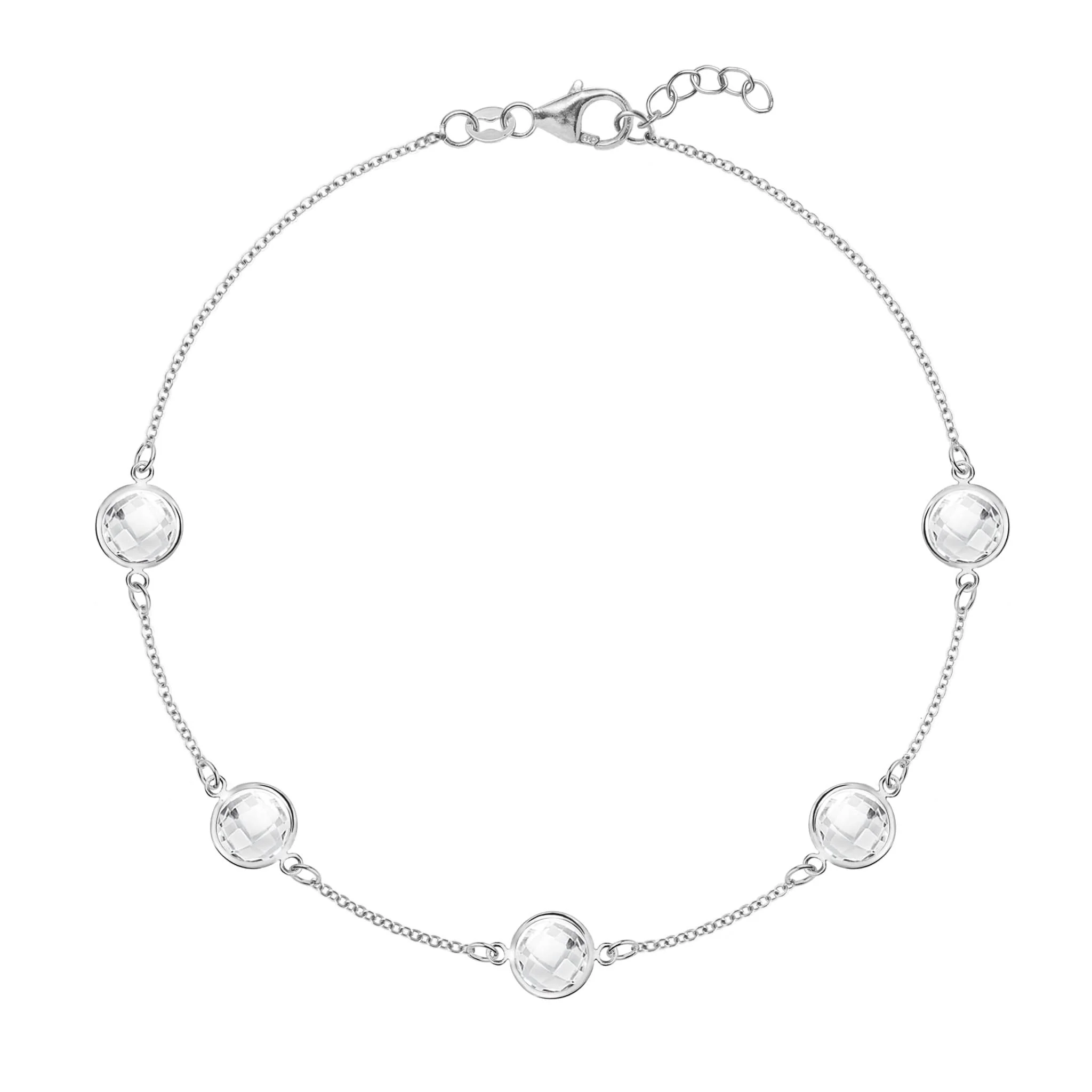 Grand 5 Birthstone Bracelet in 14k Gold - Image 7