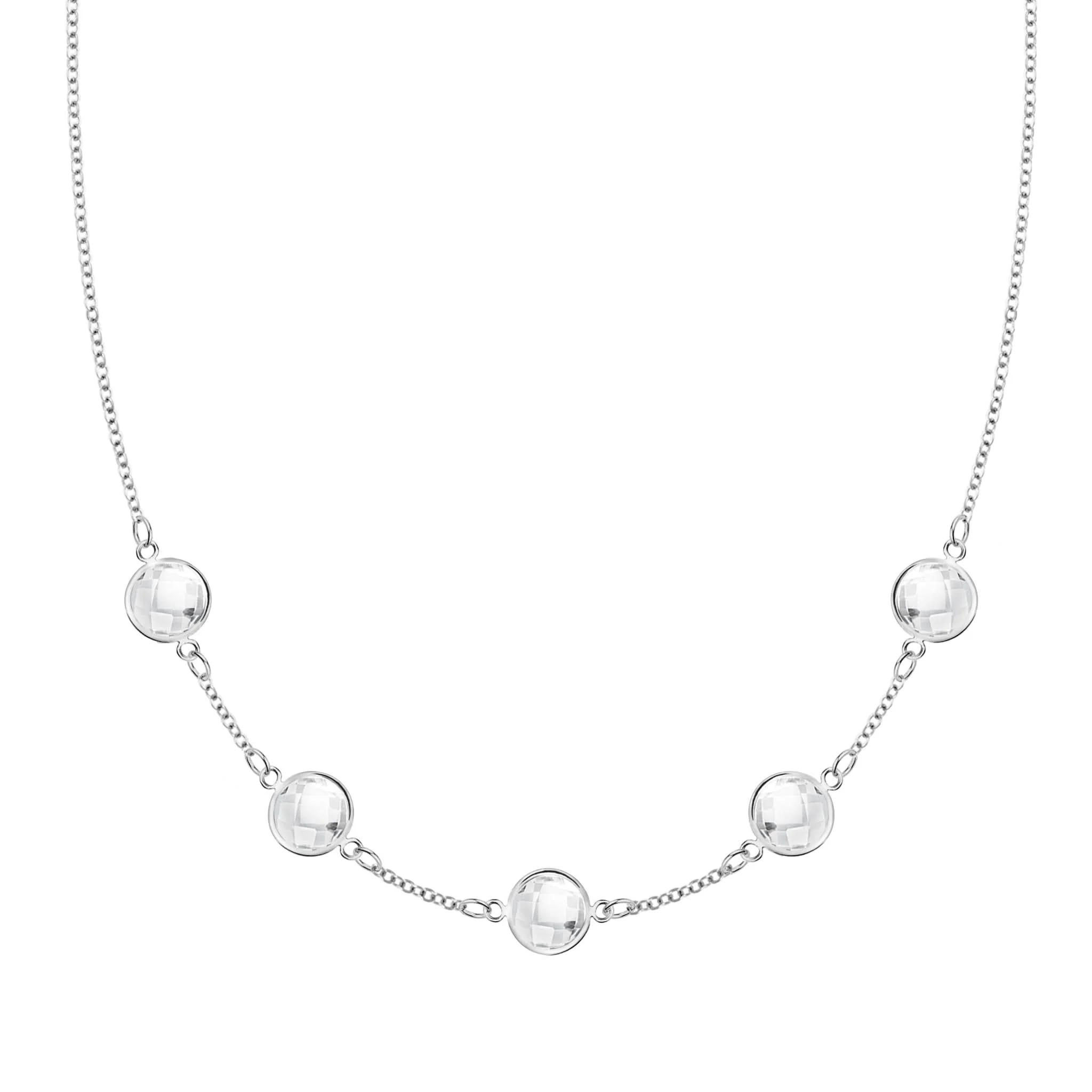 Grand 5 Birthstone Necklace in 14k Gold - Image 7