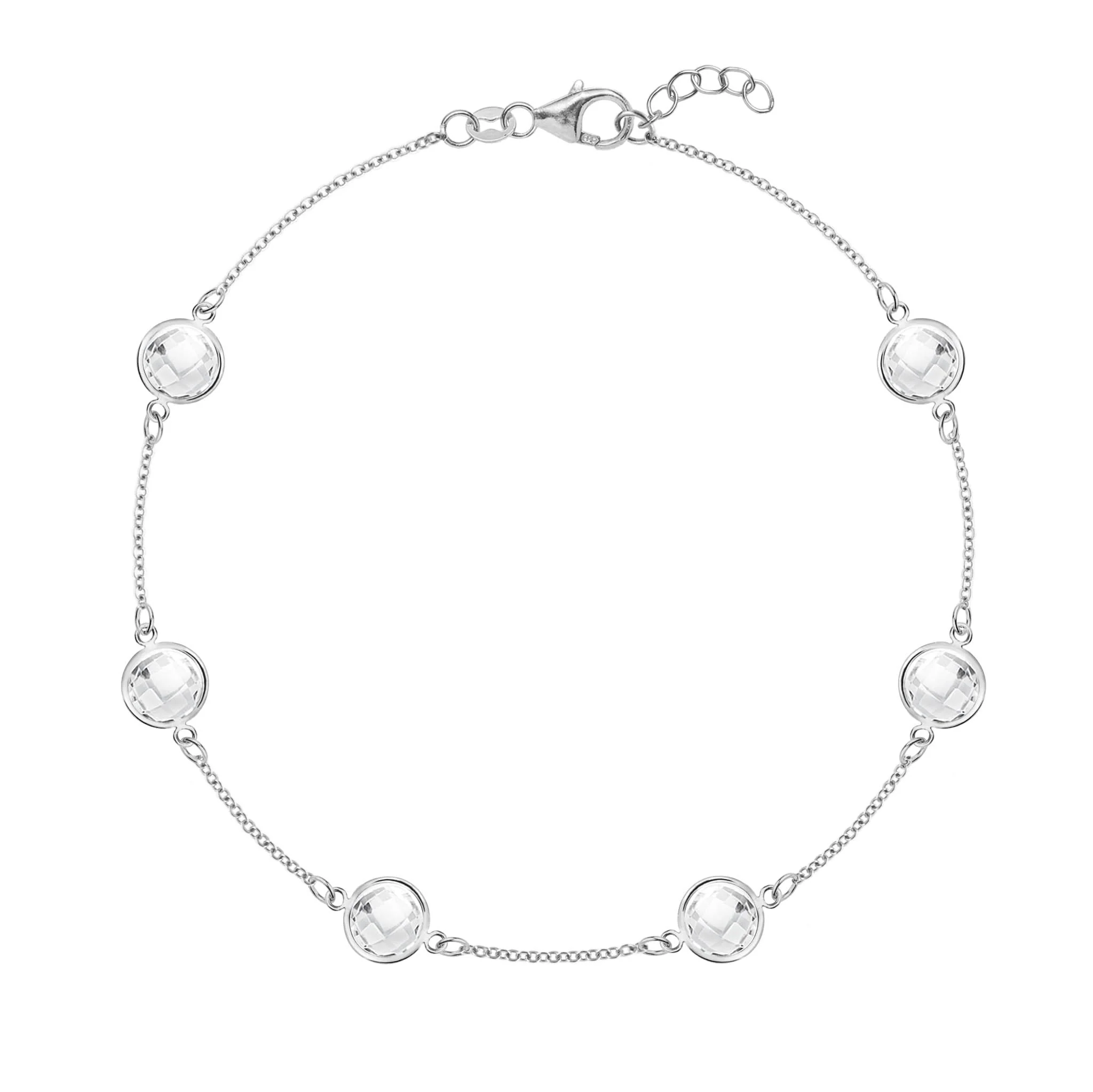 Grand 6 Birthstone Bracelet in 14k Gold - Image 7