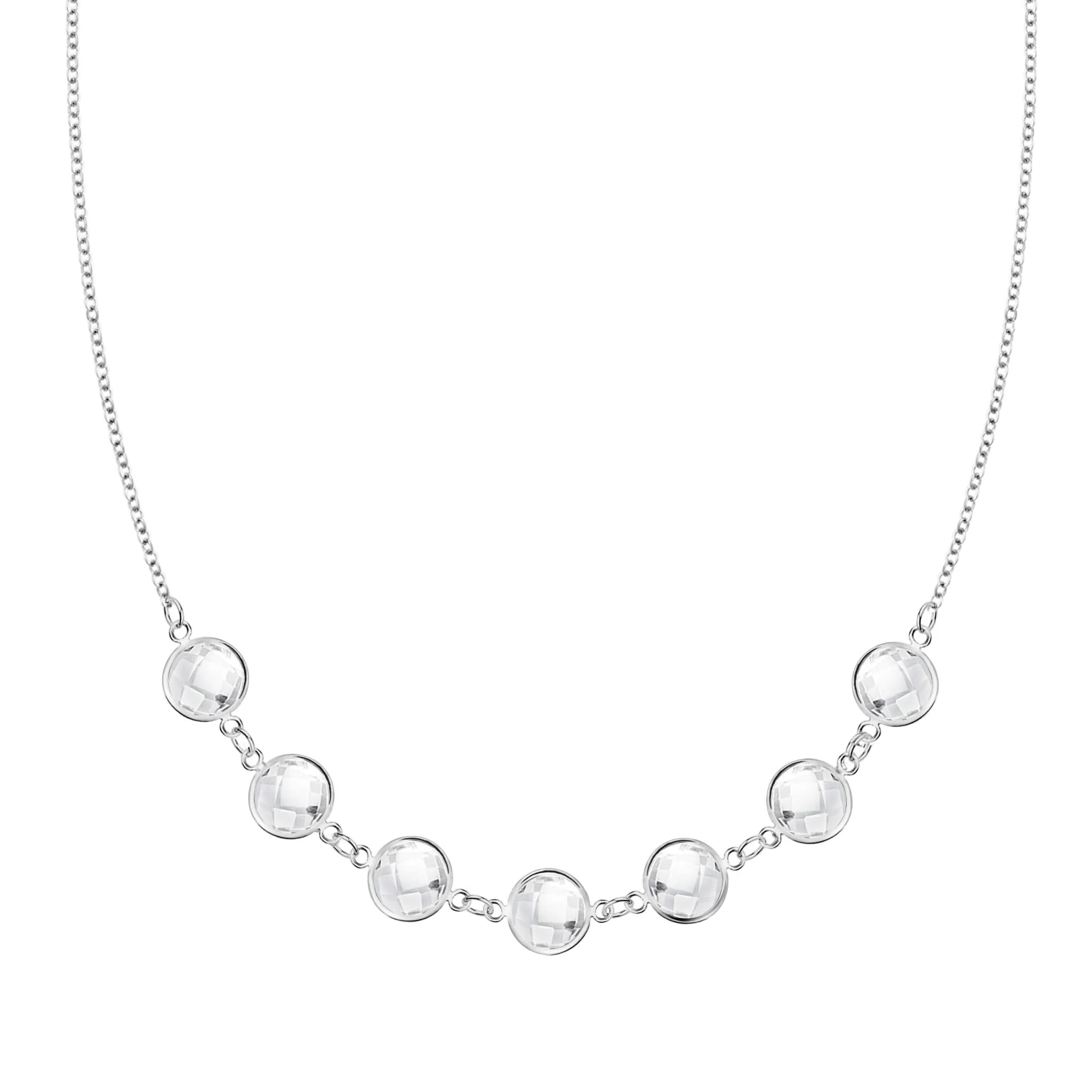 Grand 7 Connected Birthstone Necklace in 14k Gold - Image 5