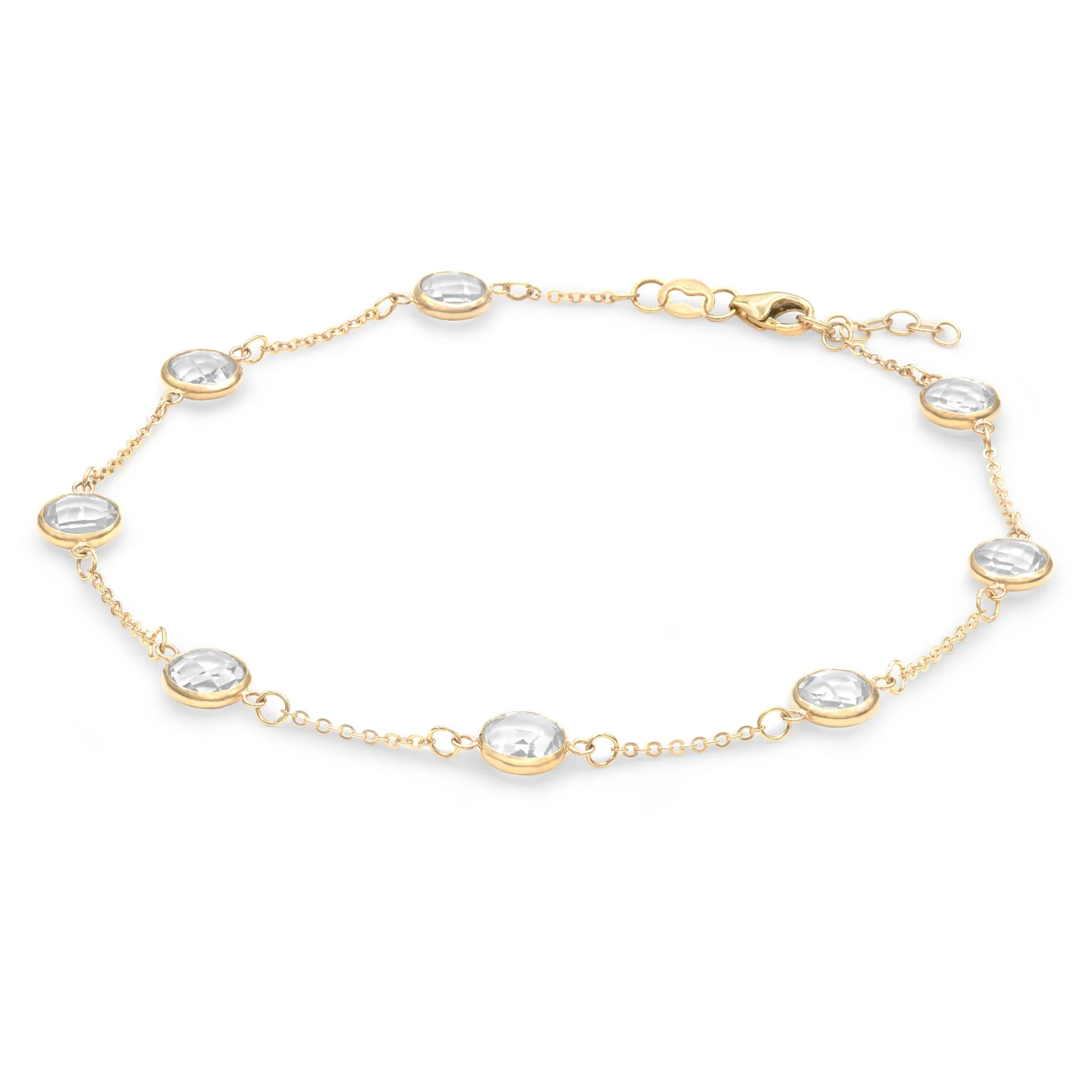 Grand 8 Birthstone Bracelet in 14k Gold - Image 4