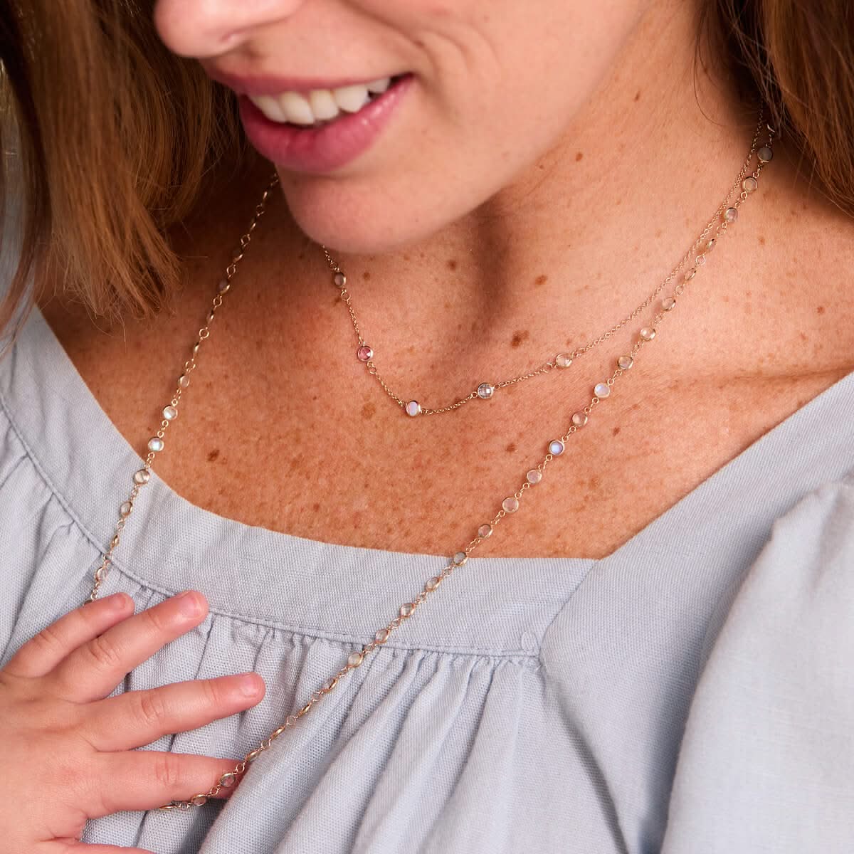 Newport Birthstone Necklace in 14k Gold - Image 10