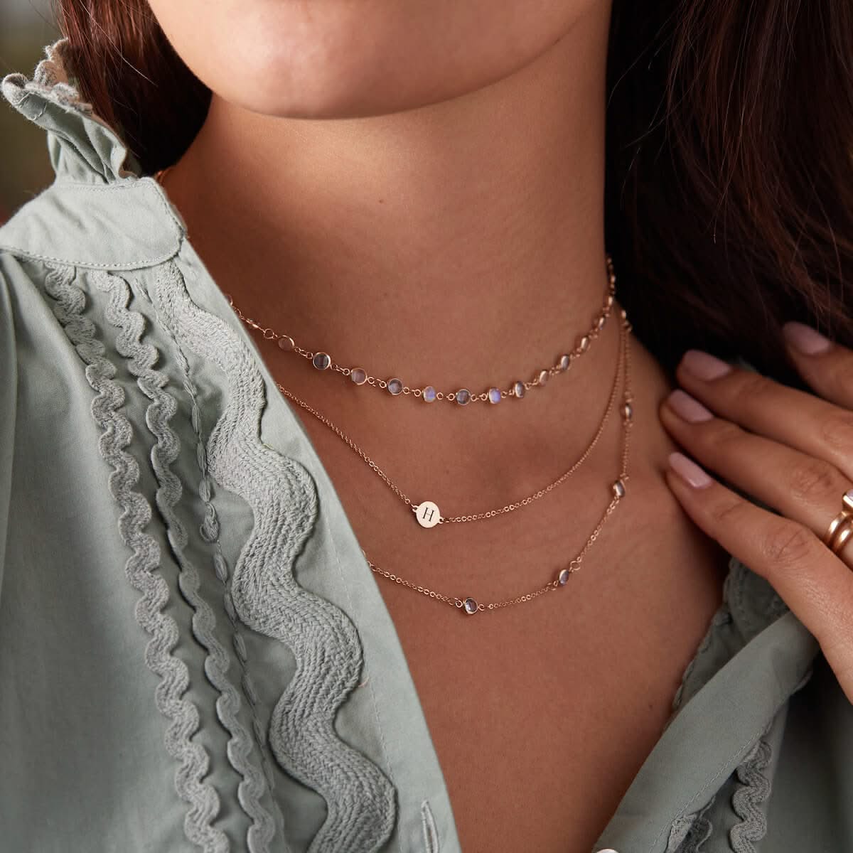 Newport Birthstone Necklace in 14k Gold - Image 15