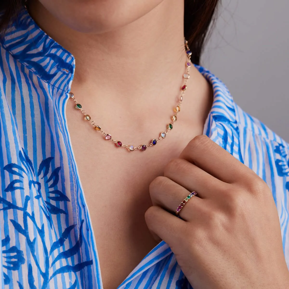 Newport Birthstone Necklace in 14k Gold - Image 16
