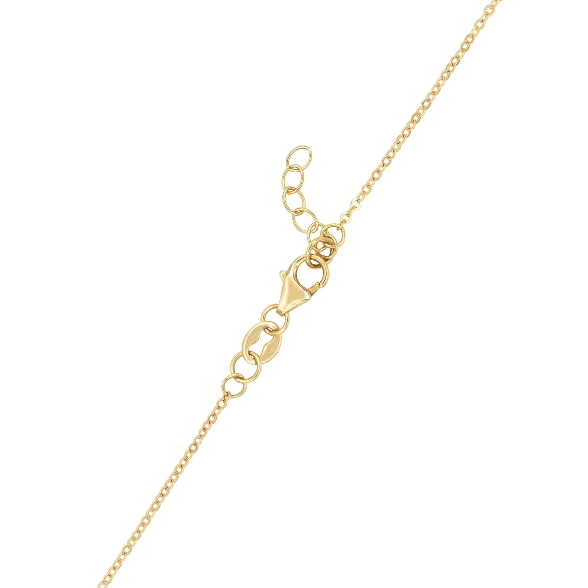 Peace Sign & 4 Birthstone Bracelet in 14k Gold - Image 4