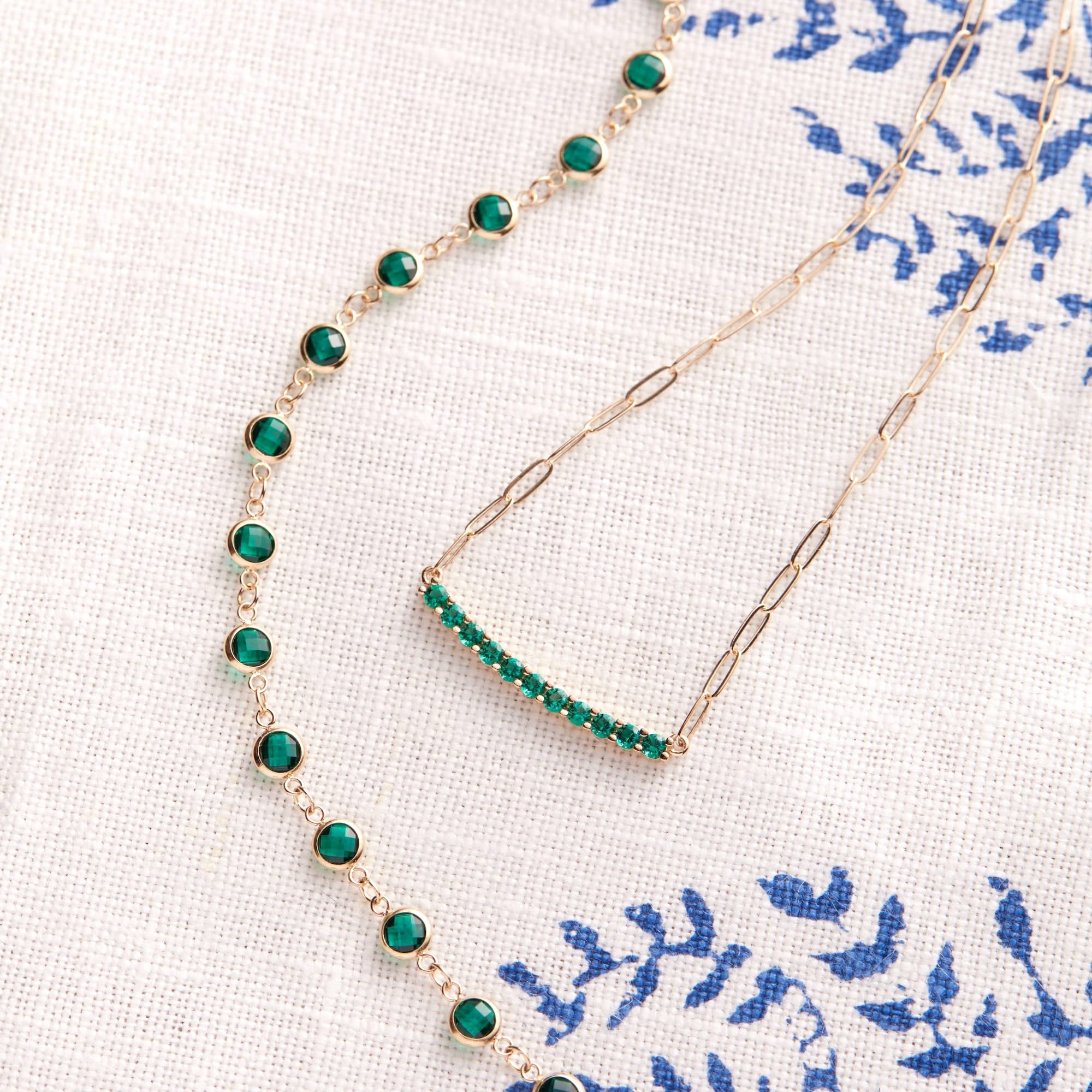 Rosecliff Bar Adelaide Mini Necklace in 14k Gold - Image 6