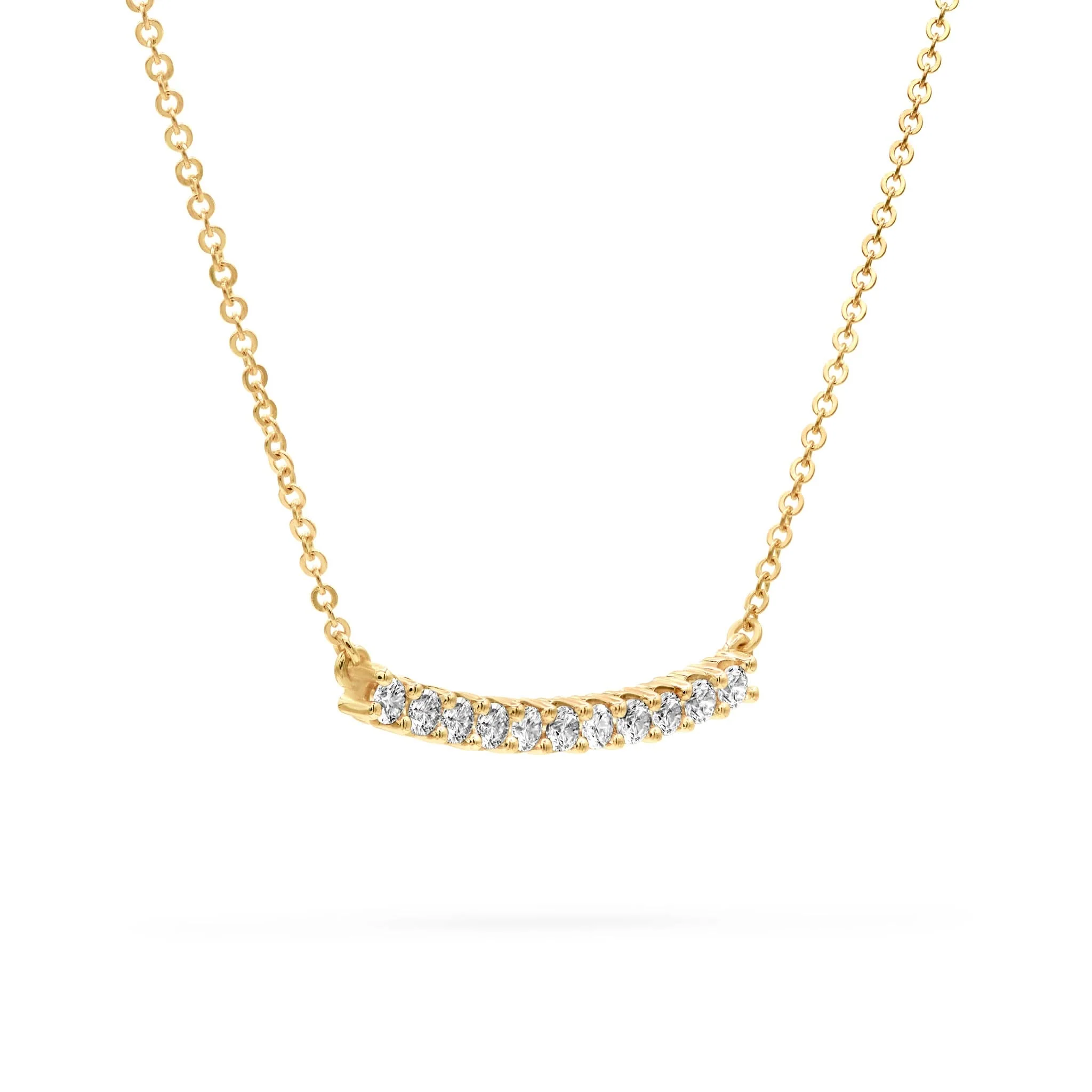 Rosecliff Bar Necklace in 14k Gold - Image 4