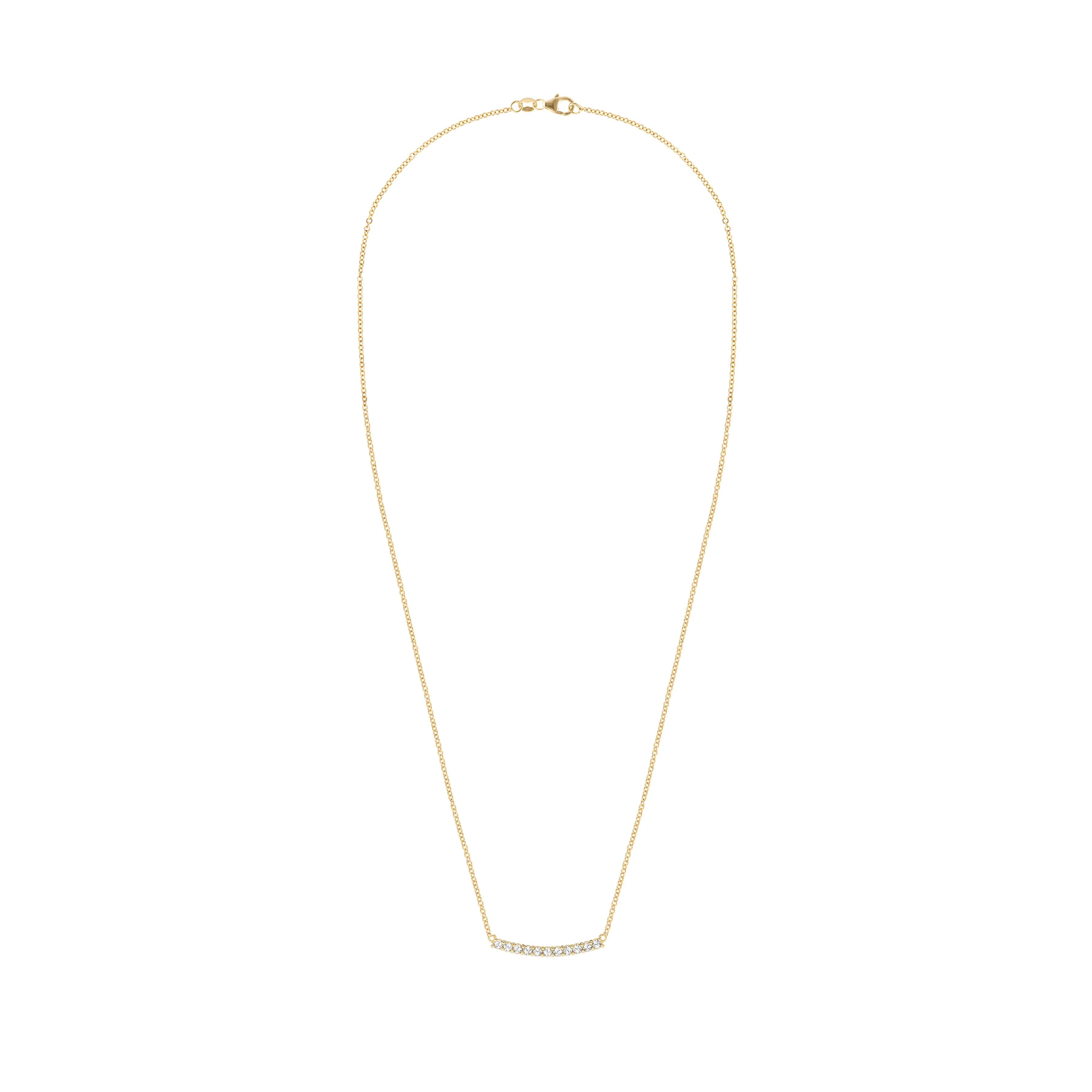 Rosecliff Bar Necklace in 14k Gold - Image 5