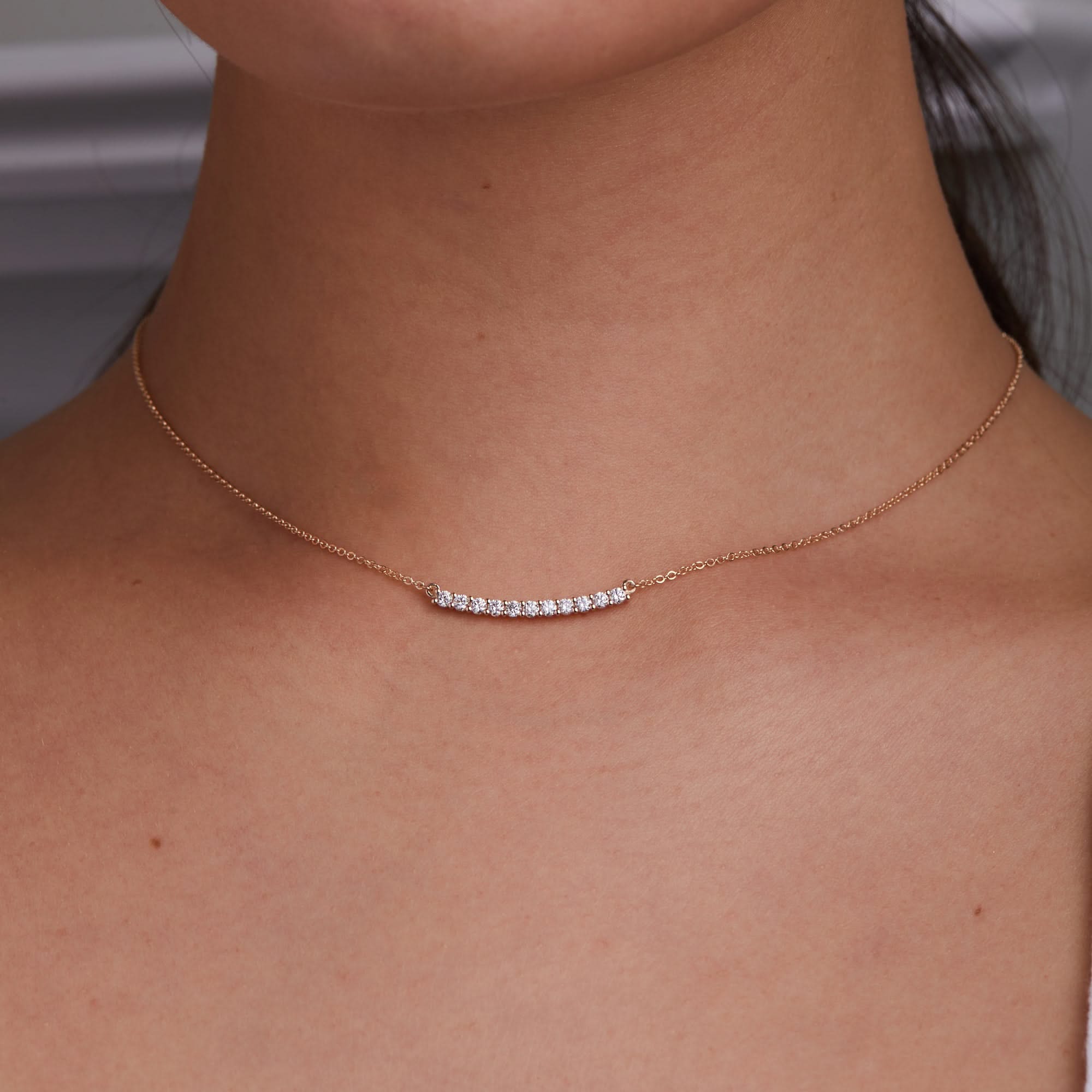 Rosecliff Bar Necklace in 14k Gold - Image 6