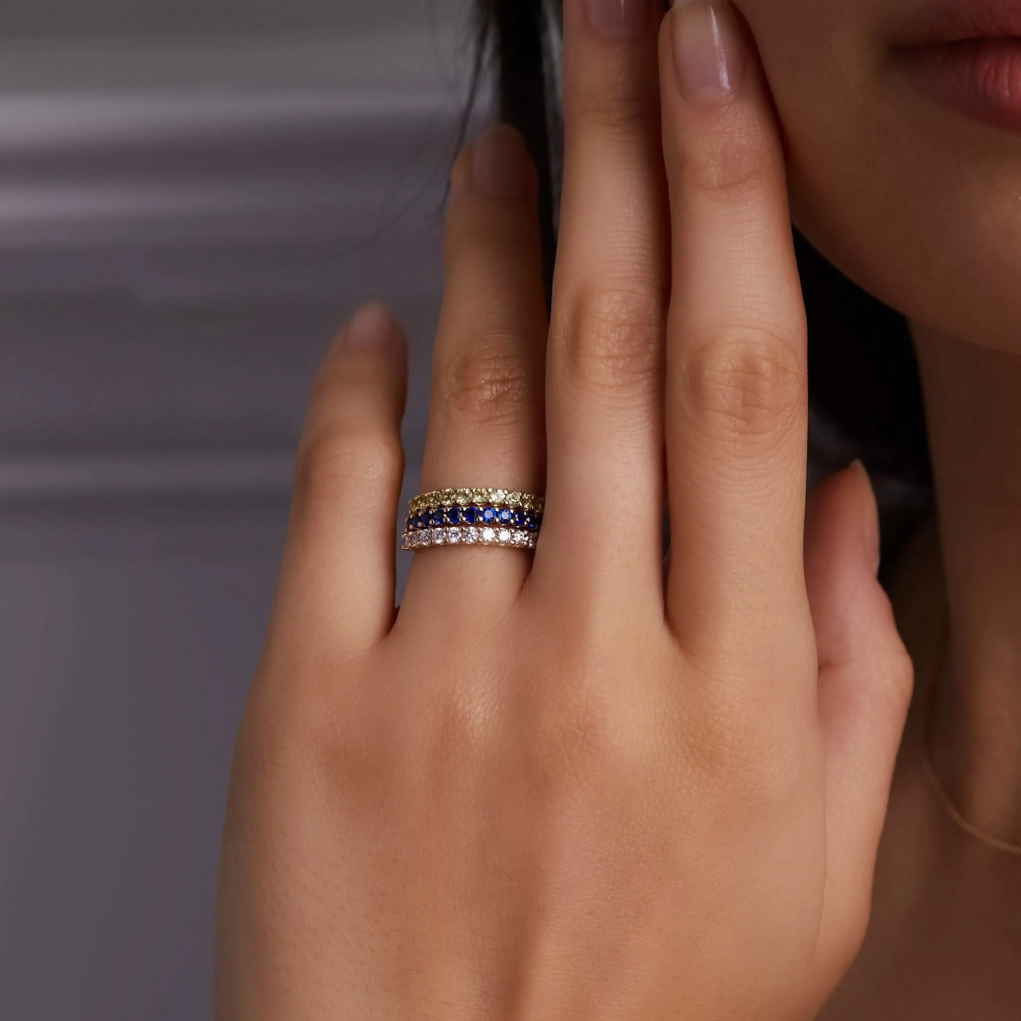 Rosecliff Birthstone Stackable Ring in 14k Gold - Image 3