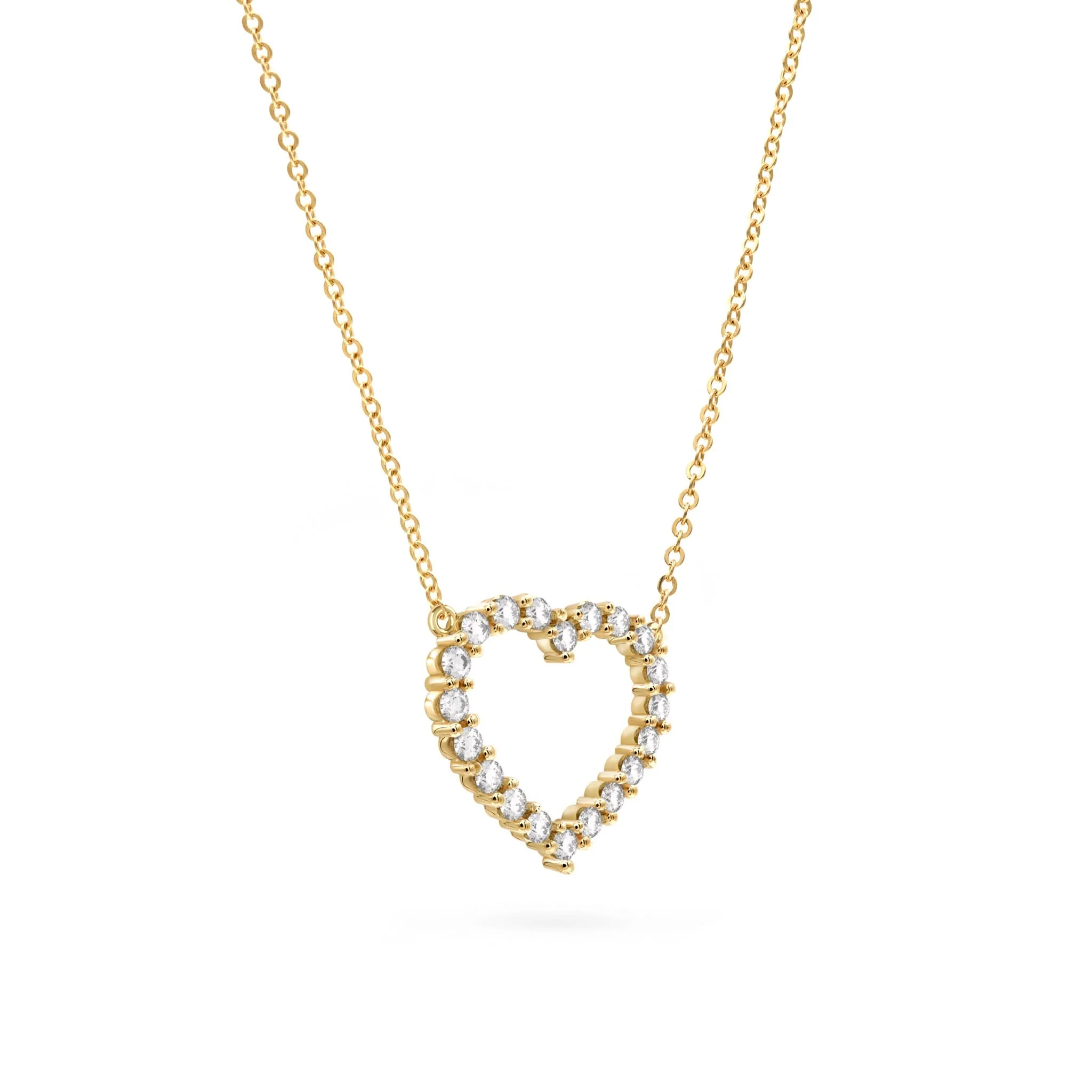 Rosecliff Heart Birthstone Necklace in 14k Gold - Image 5