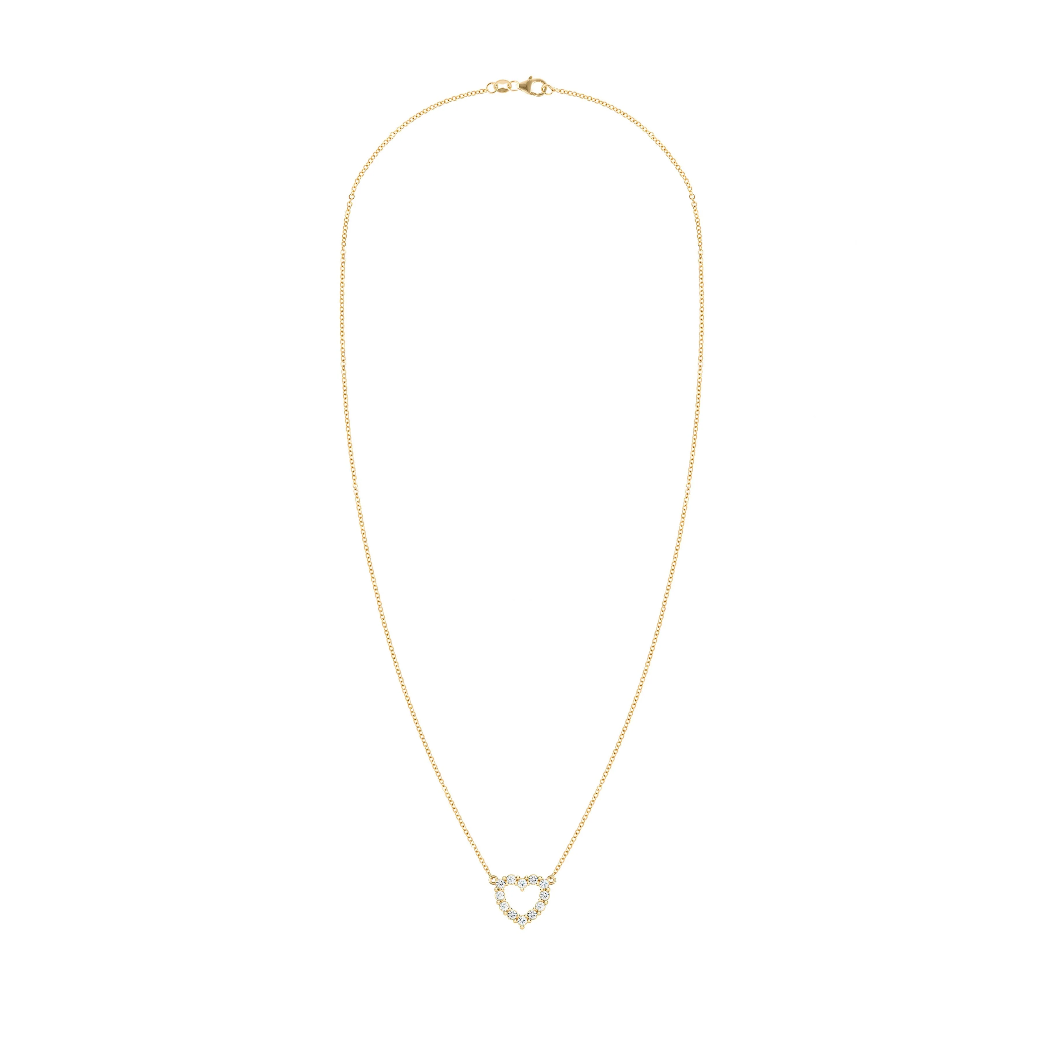 Rosecliff Small Heart Birthstone Necklace in 14k Gold - Image 5