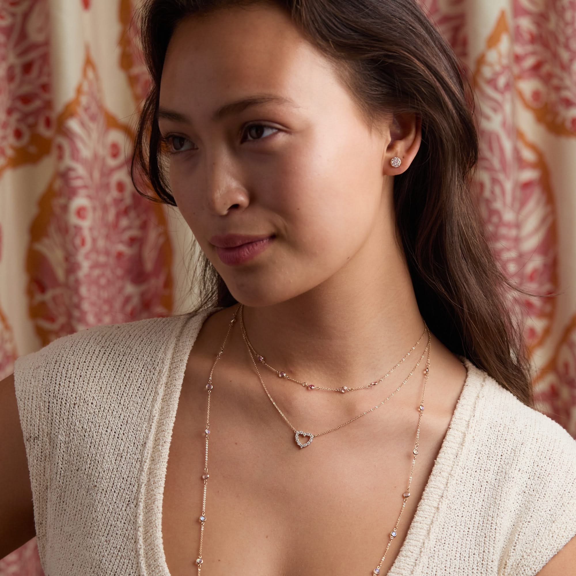 Rosecliff Small Heart Birthstone Necklace in 14k Gold - Image 6
