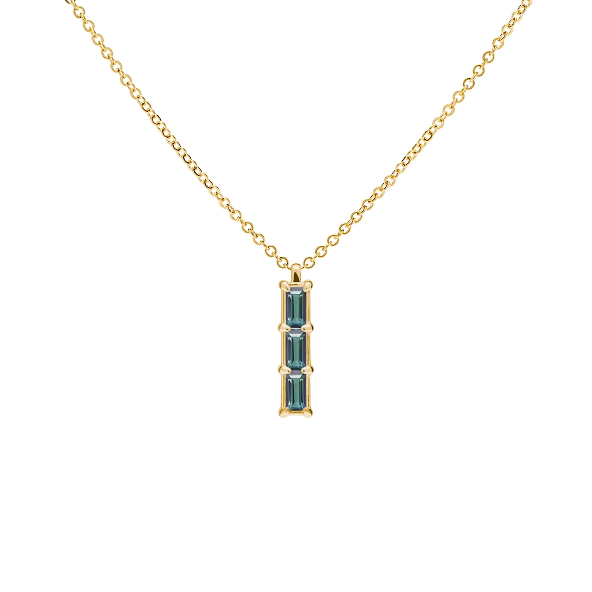Providence 3 Alexandrite Pendant in 14k Gold (June)