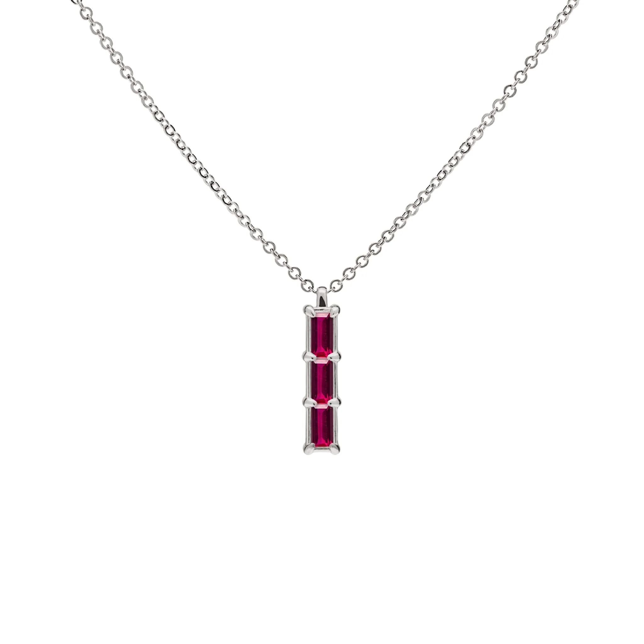 Providence 3 Ruby Pendant in 14k Gold (July) - Image 8