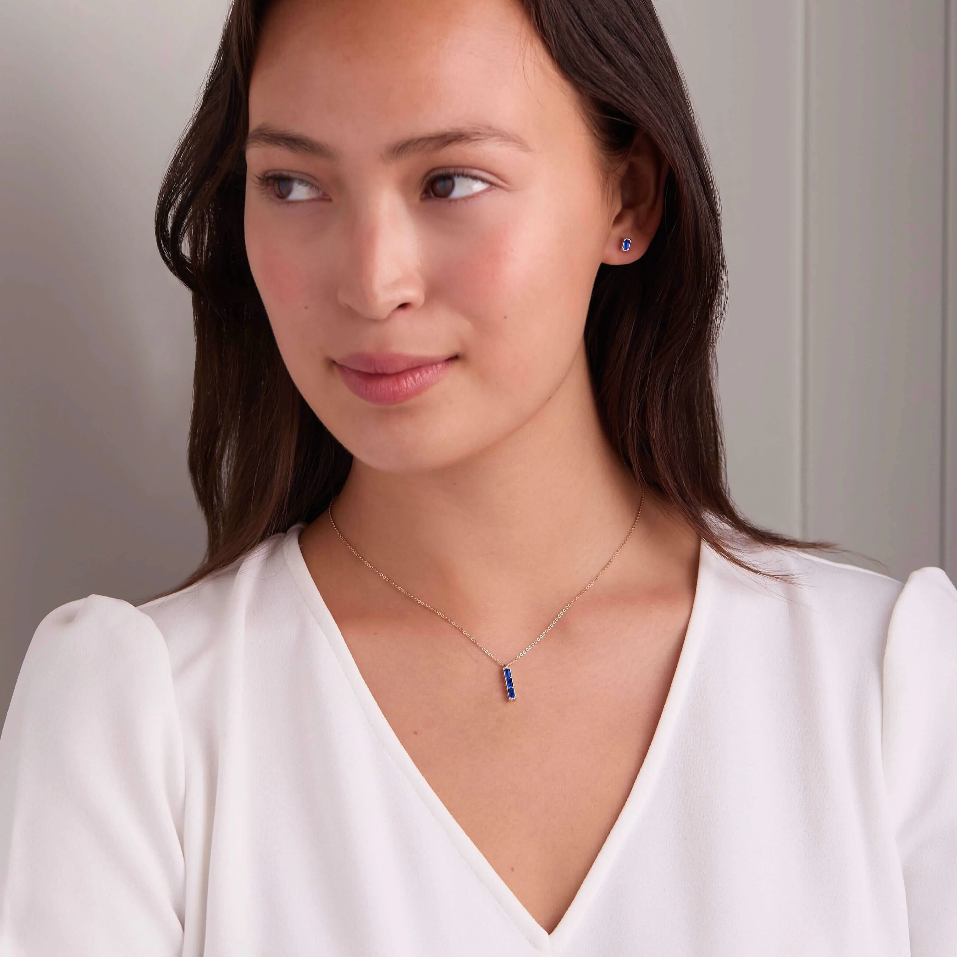 Providence 3 Sapphire Pendant in 14k Gold (September) - Image 2