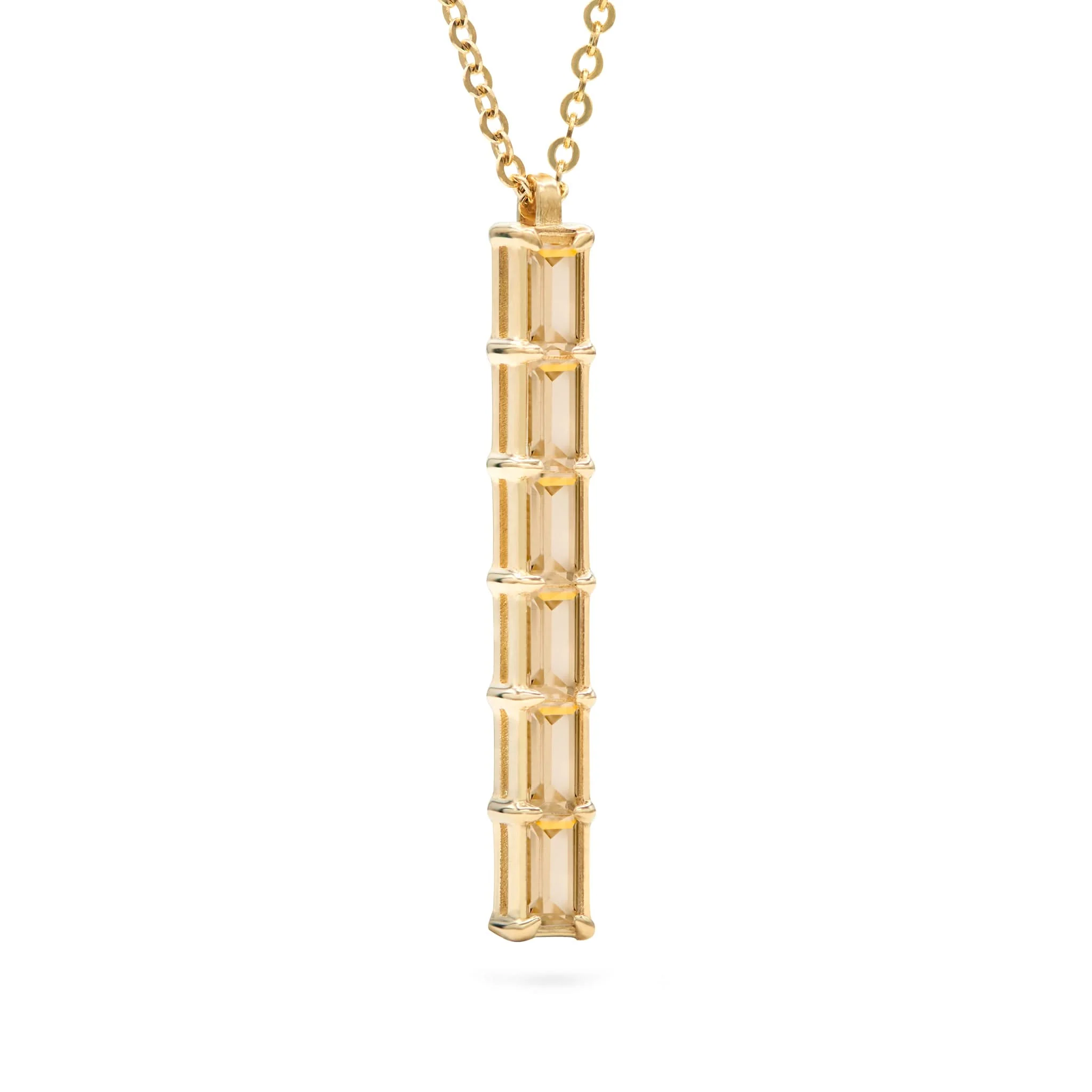 Providence 6 Citrine Pendant in 14k Gold (November) - Image 4