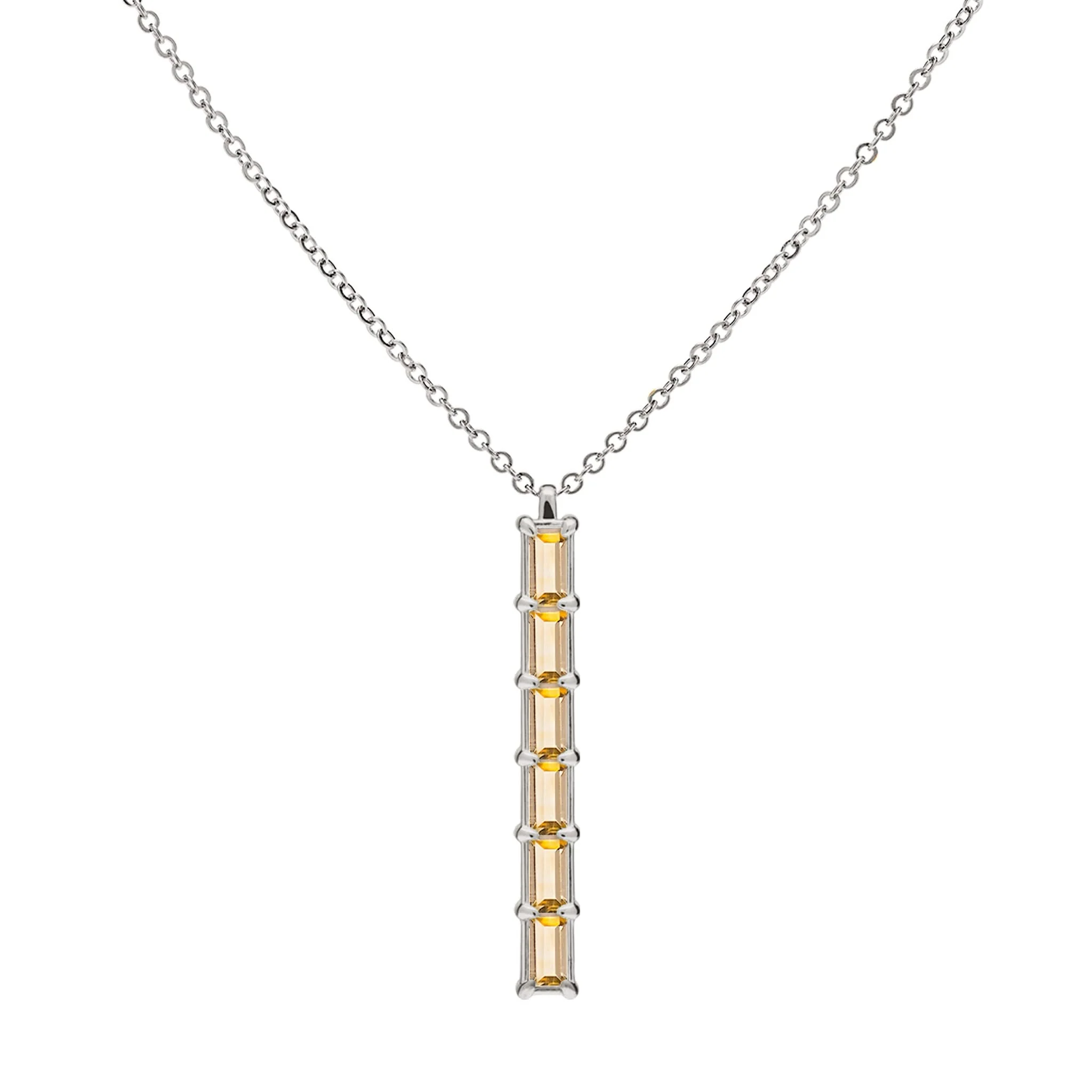Providence 6 Citrine Pendant in 14k Gold (November) - Image 9