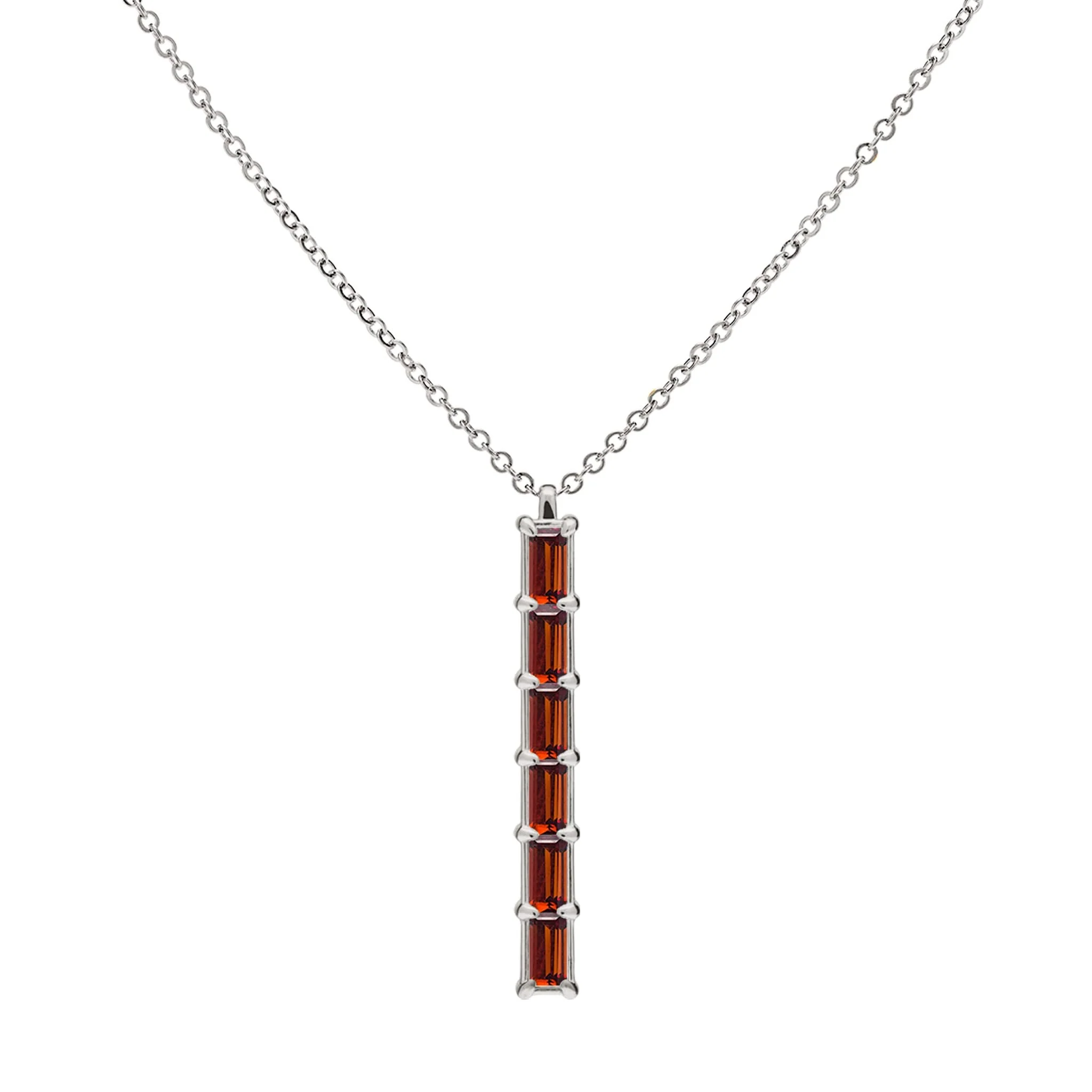 Providence 6 Garnet Pendant in 14k Gold (January) - Image 8