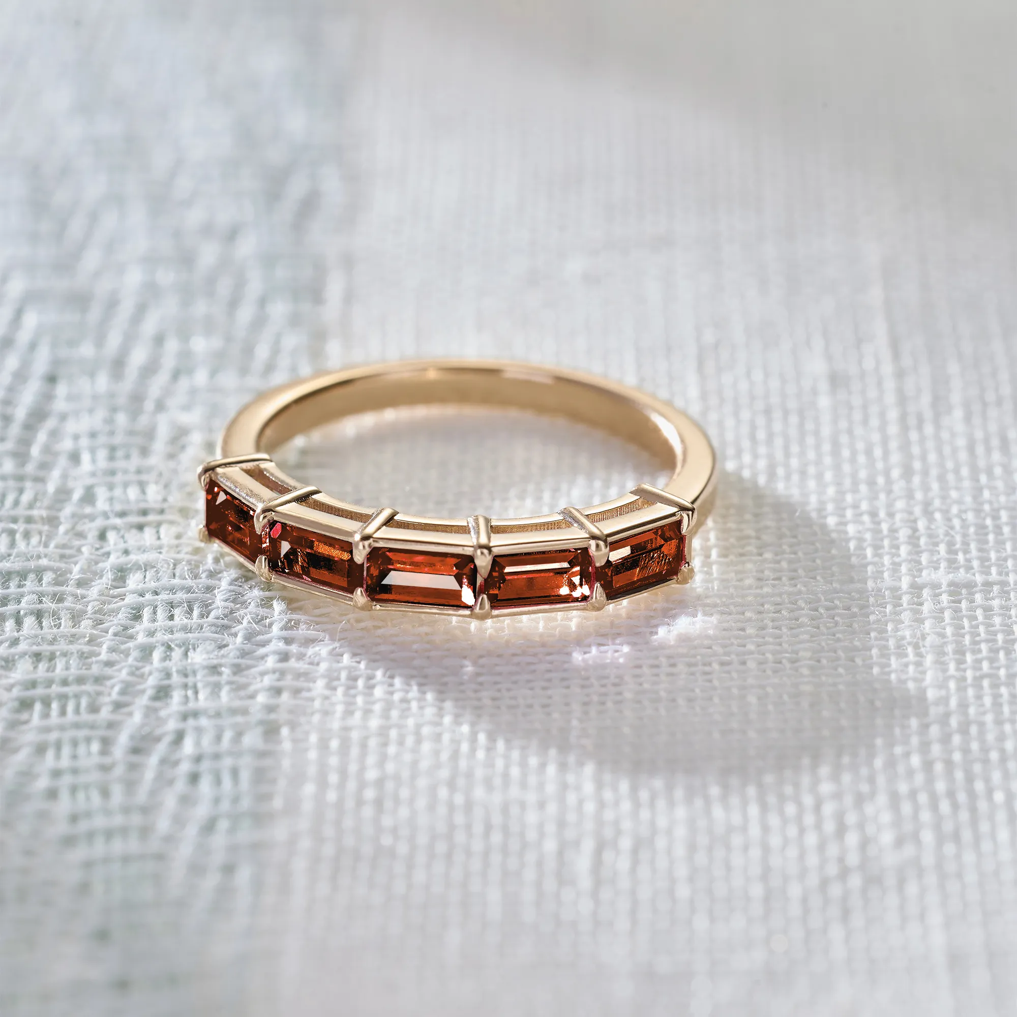 Providence Garnet Ring in 14k Gold (January) - Image 6