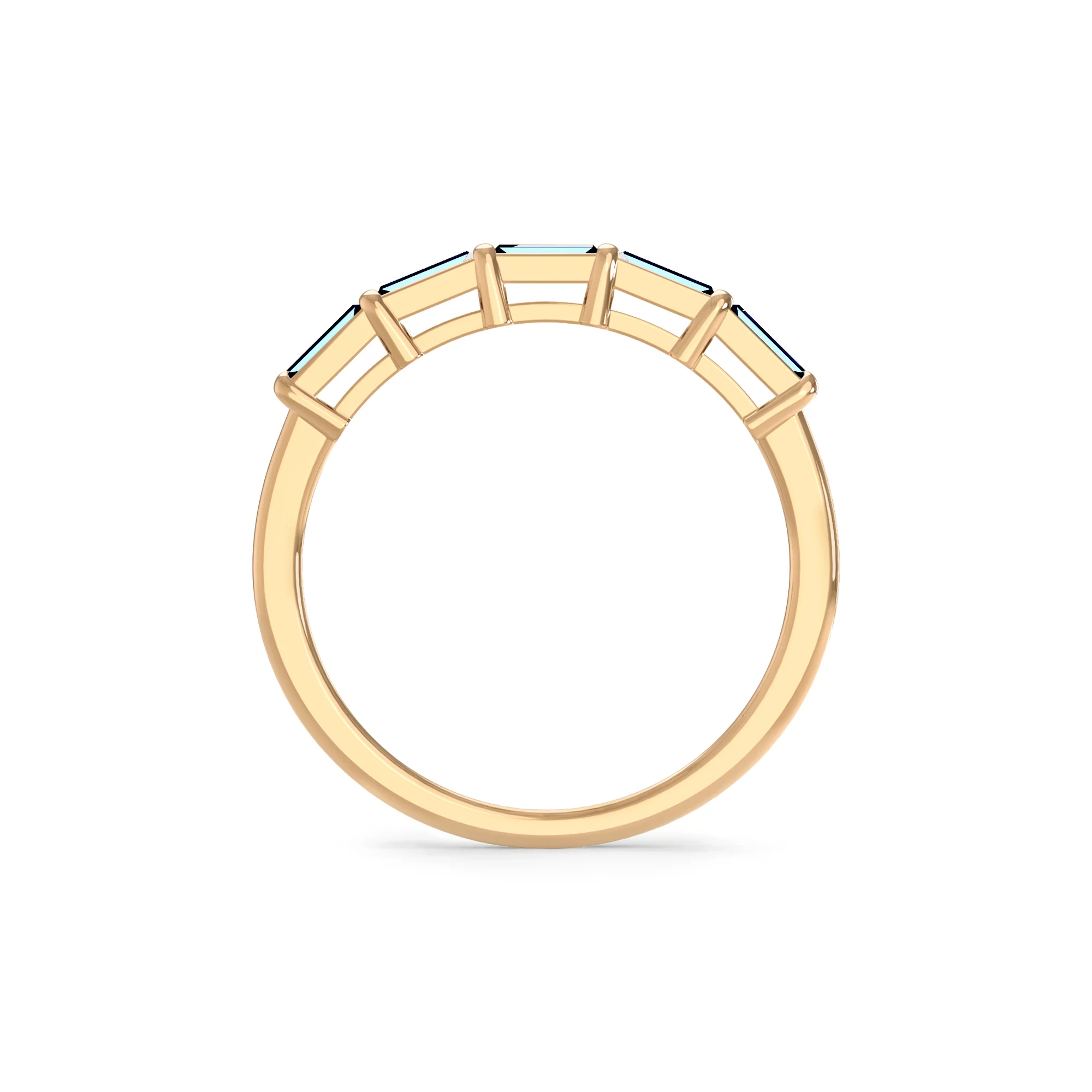 Providence Nantucket Blue Topaz Ring in 14k Gold (December) - Image 5