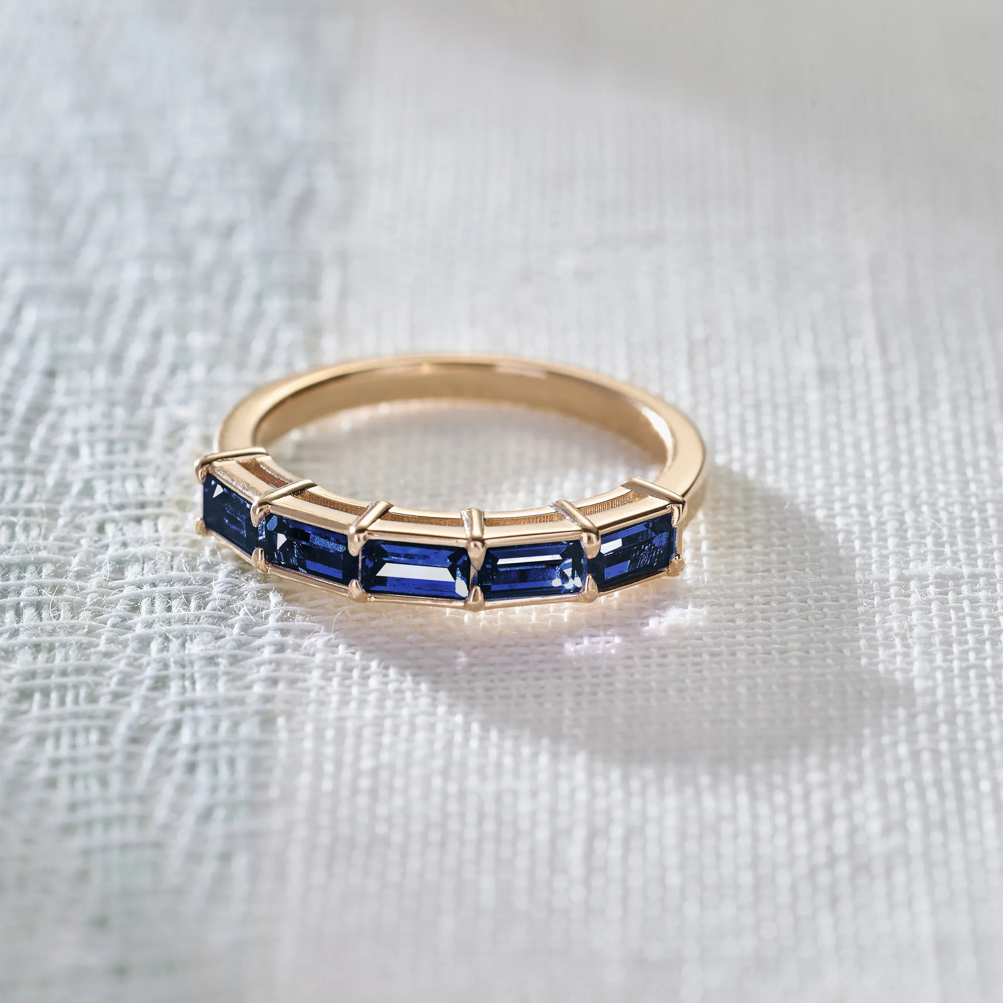 Providence Sapphire Ring in 14k Gold (September) - Image 6