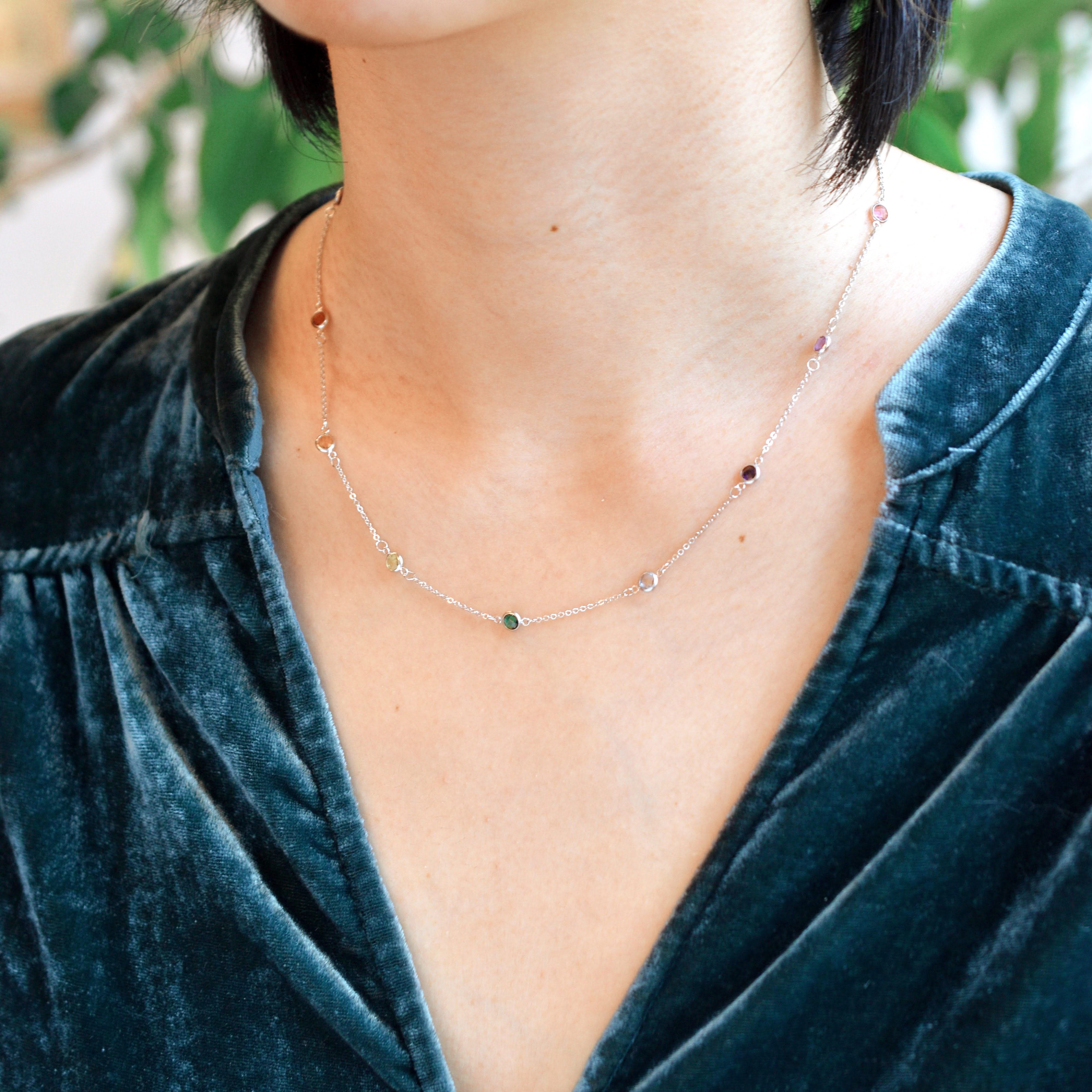 Rainbow Bayberry Necklace in 14k Gold - Image 6