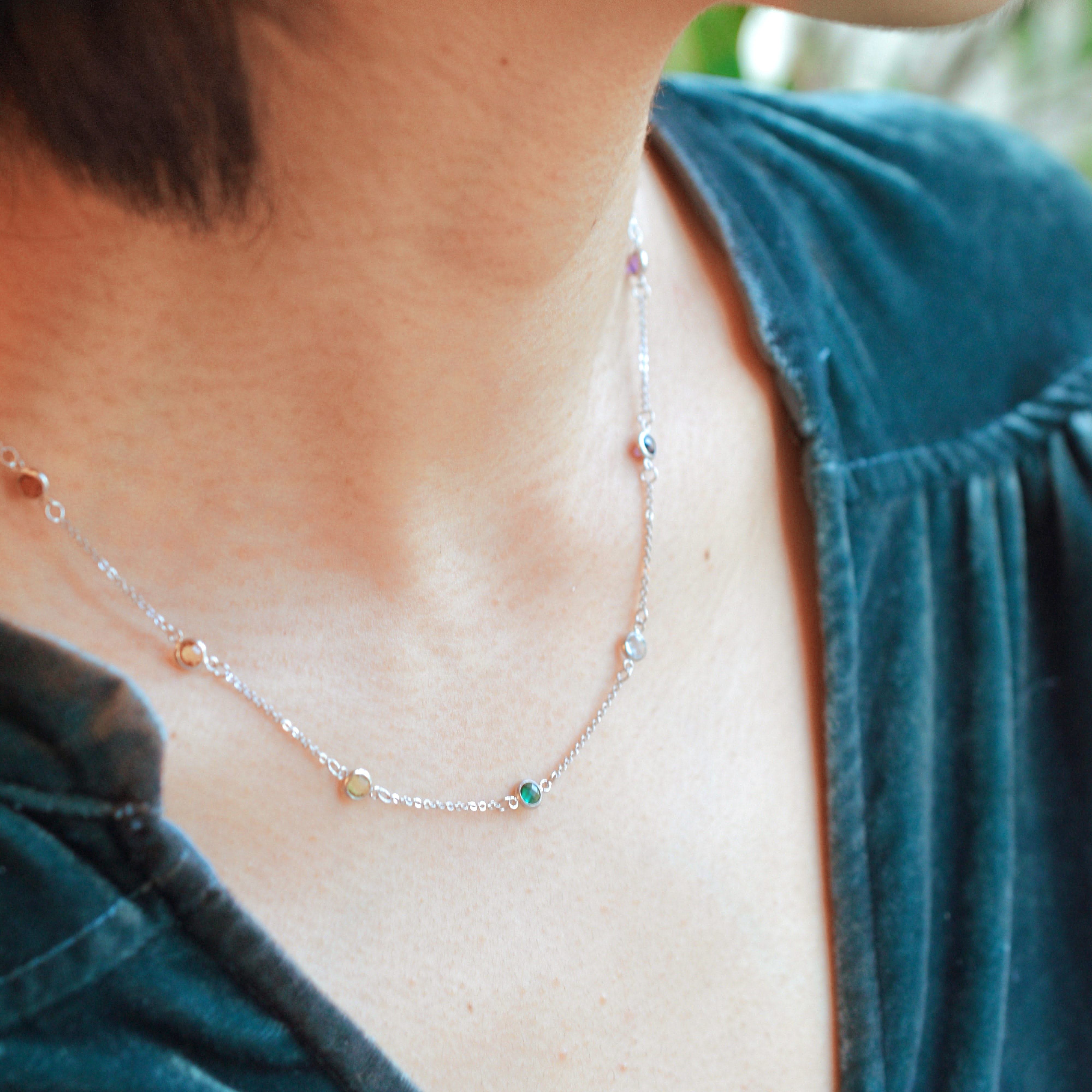 Rainbow Bayberry Necklace in 14k Gold - Image 8